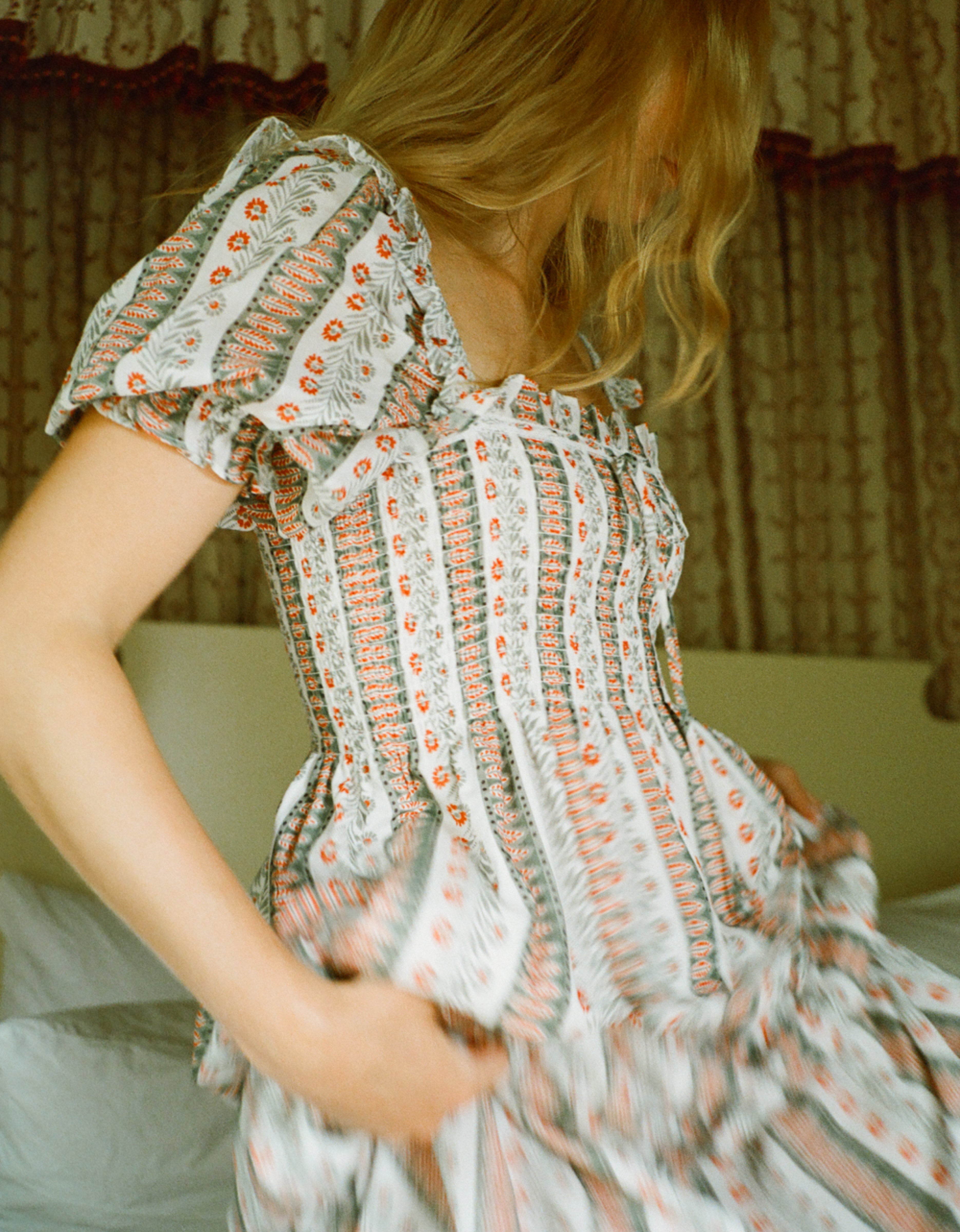 The Scarlett Nap Dress - Cosmos Floral Stripe