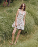 The Olivia Pajama Set - Blue Botanical