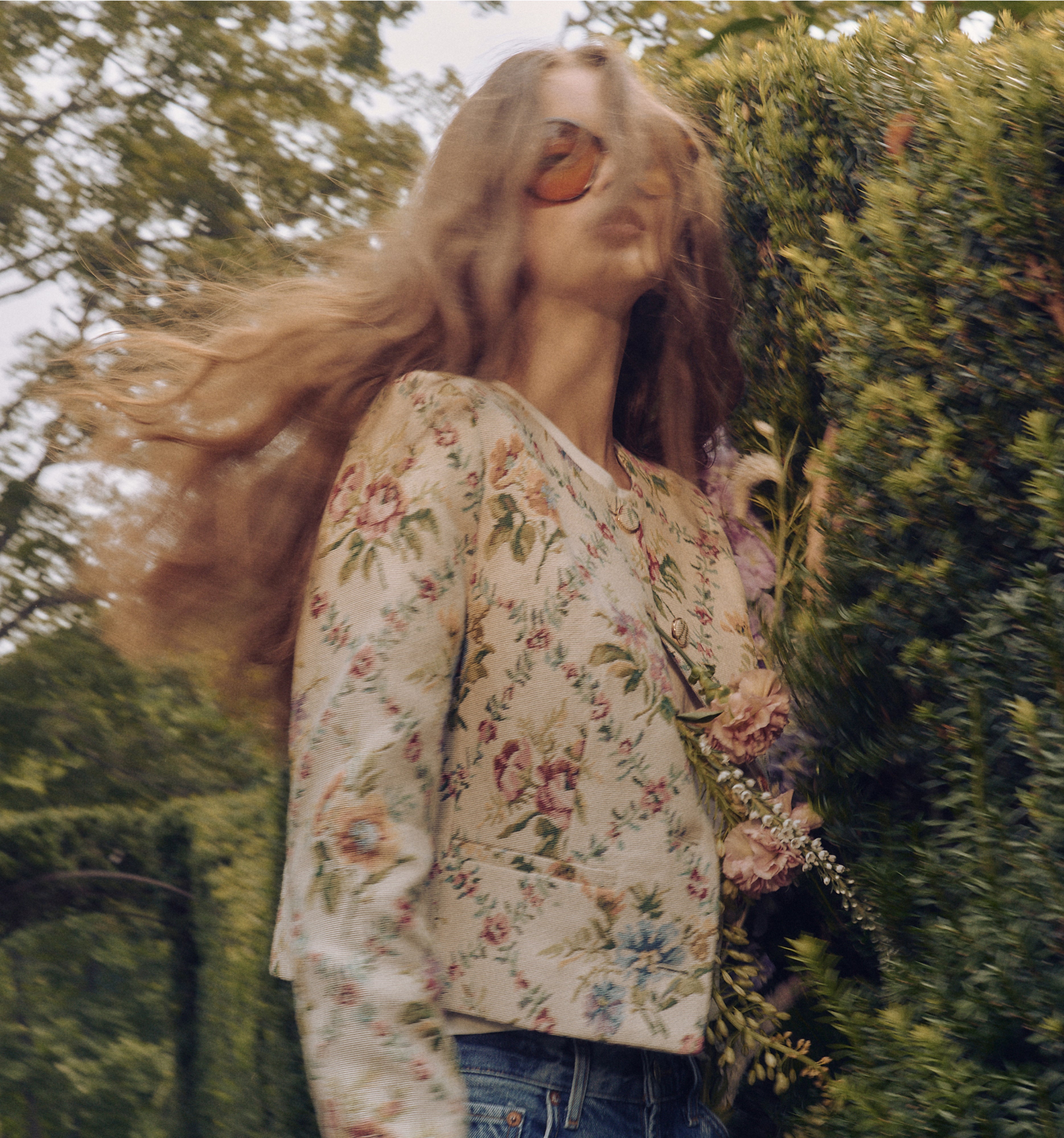 The Virginia Jacket in Tapestry Trellis Brocade color: Tapestry Trellis Brocade