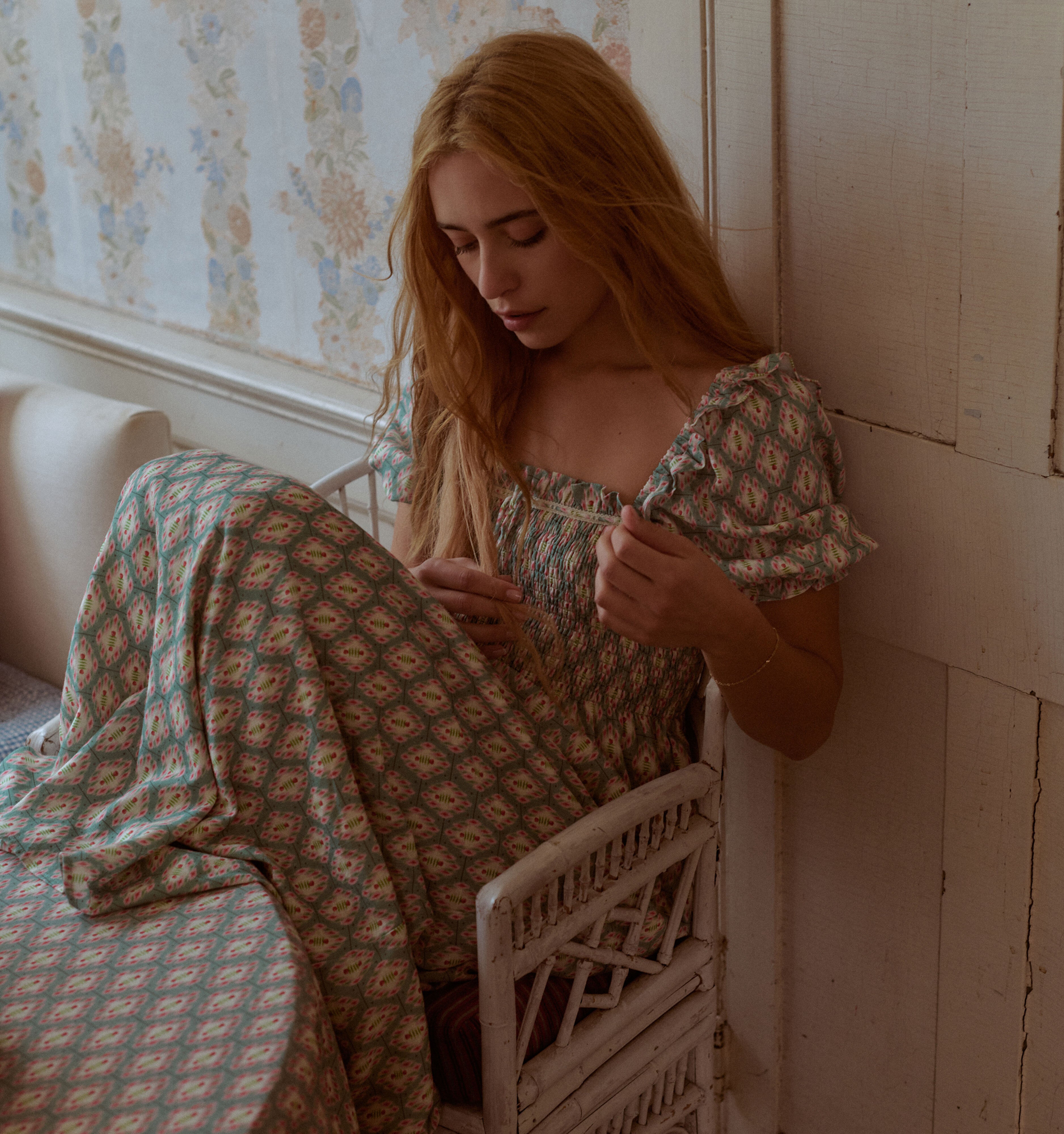 The Scarlett Nap Dress - Raspberry Ikat