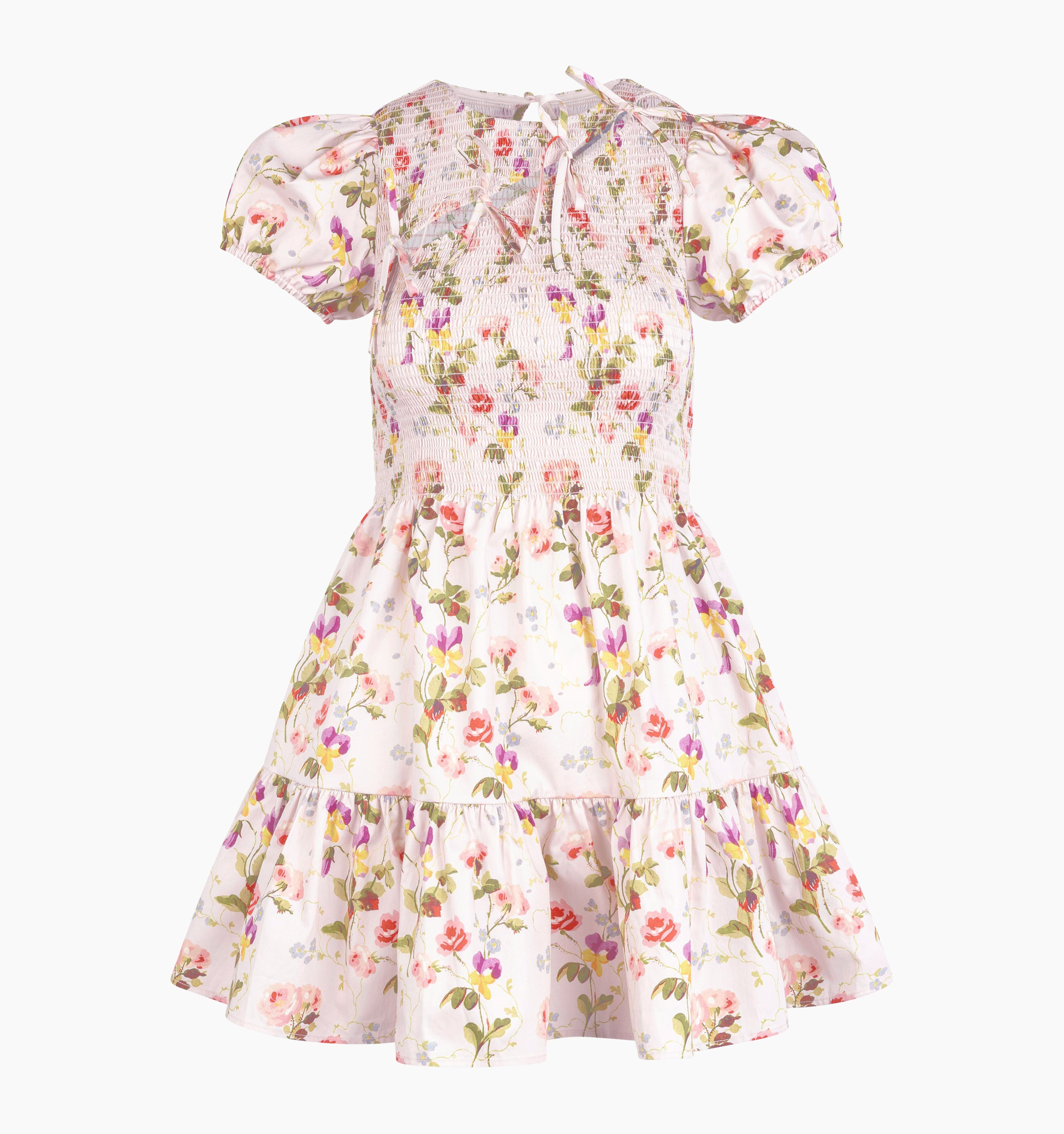The Gia Mini Nap Dress - Pink Bluebonnet