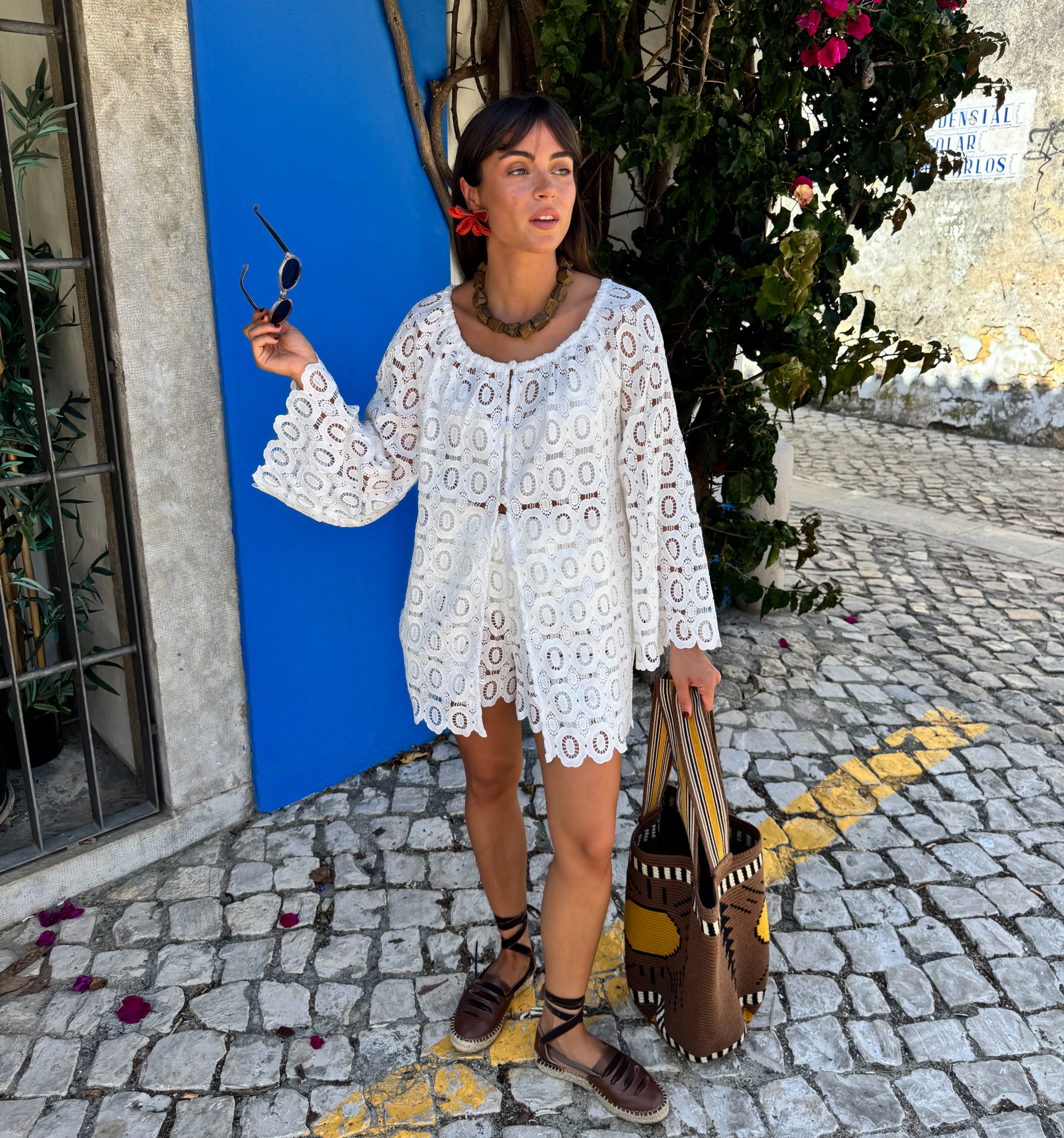 The Kaya Short - White Lace