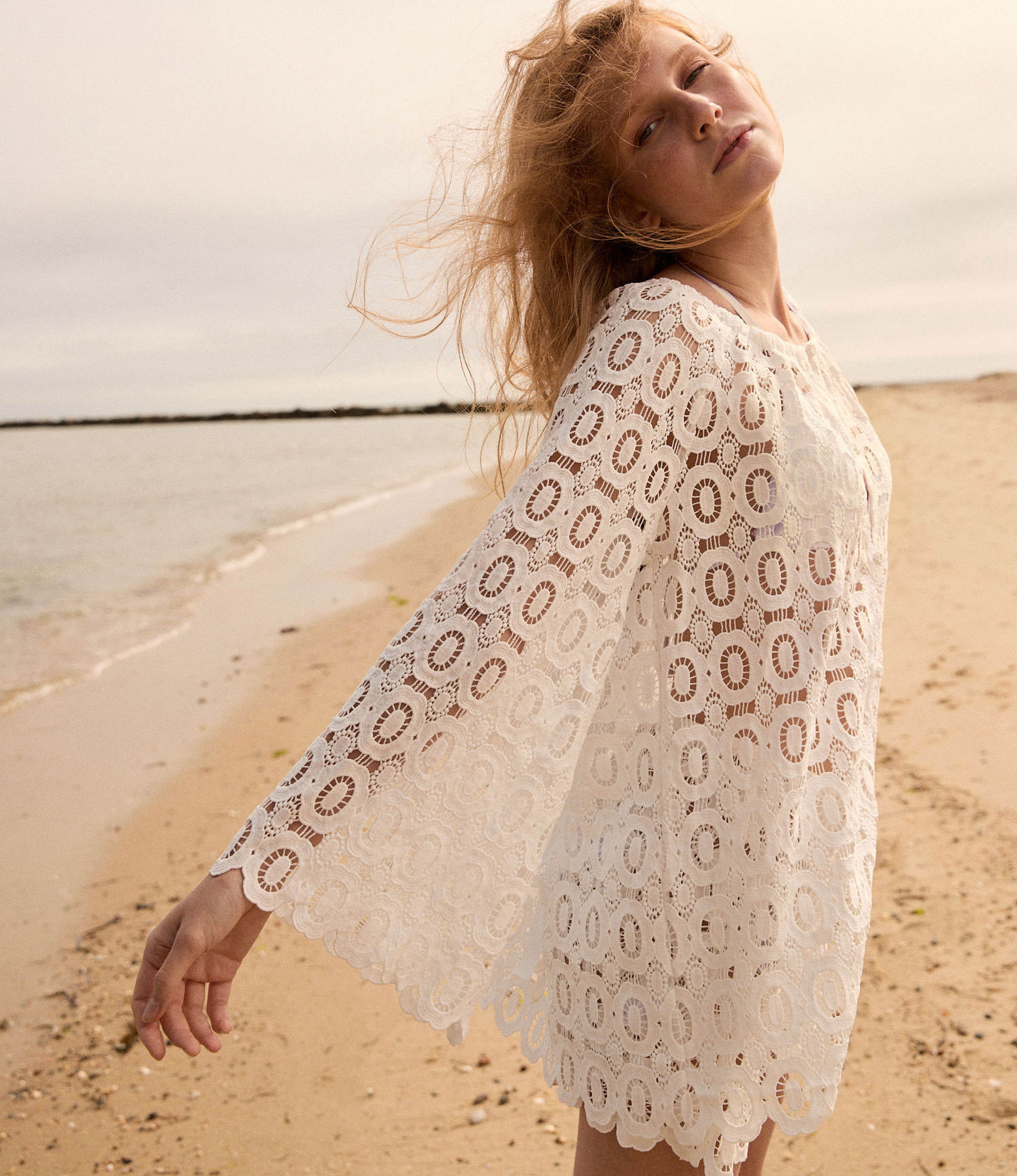 The Enella Tunic - White Lace
