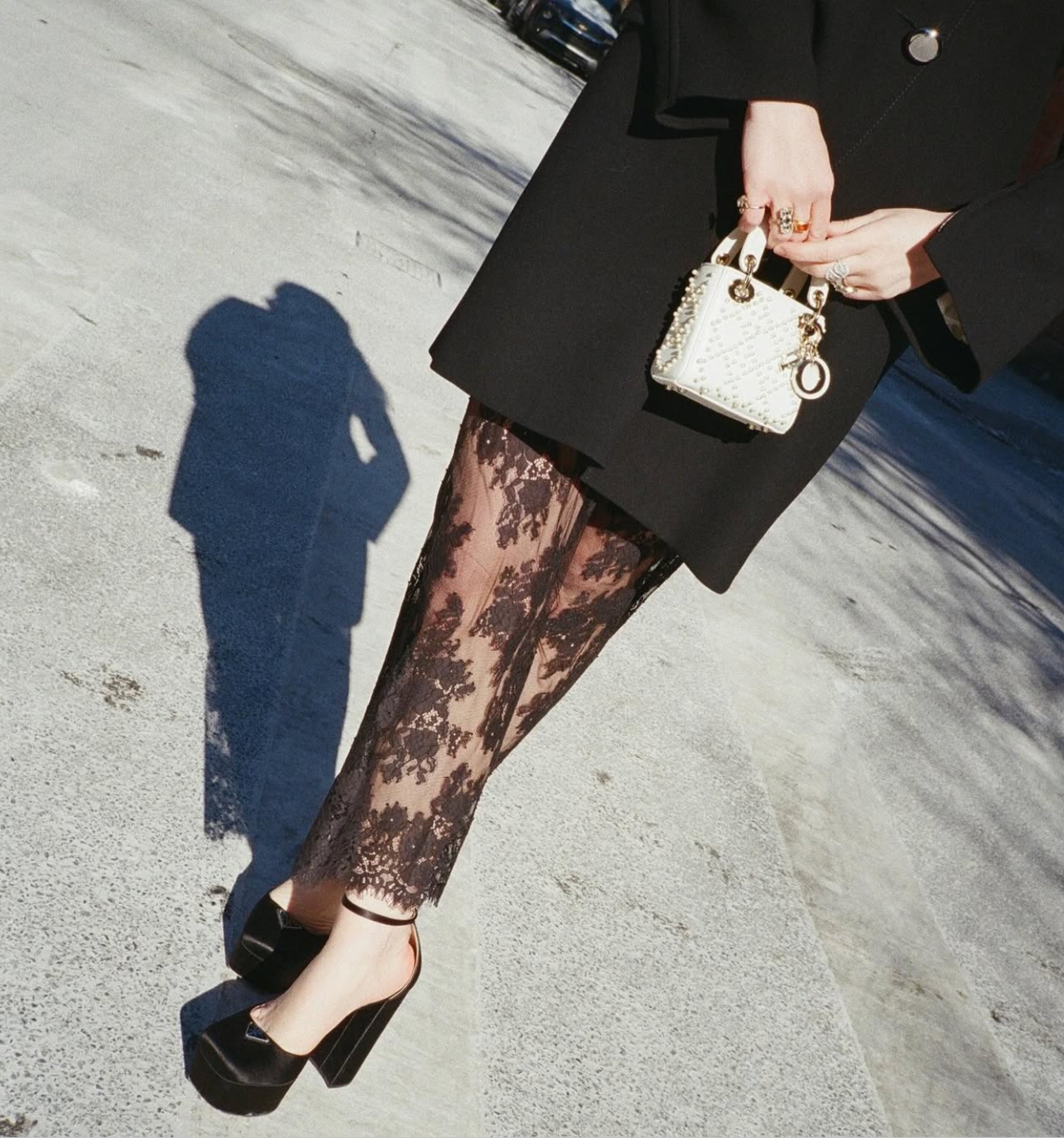 The Lark Skirt in Black Lace color: Black Lace