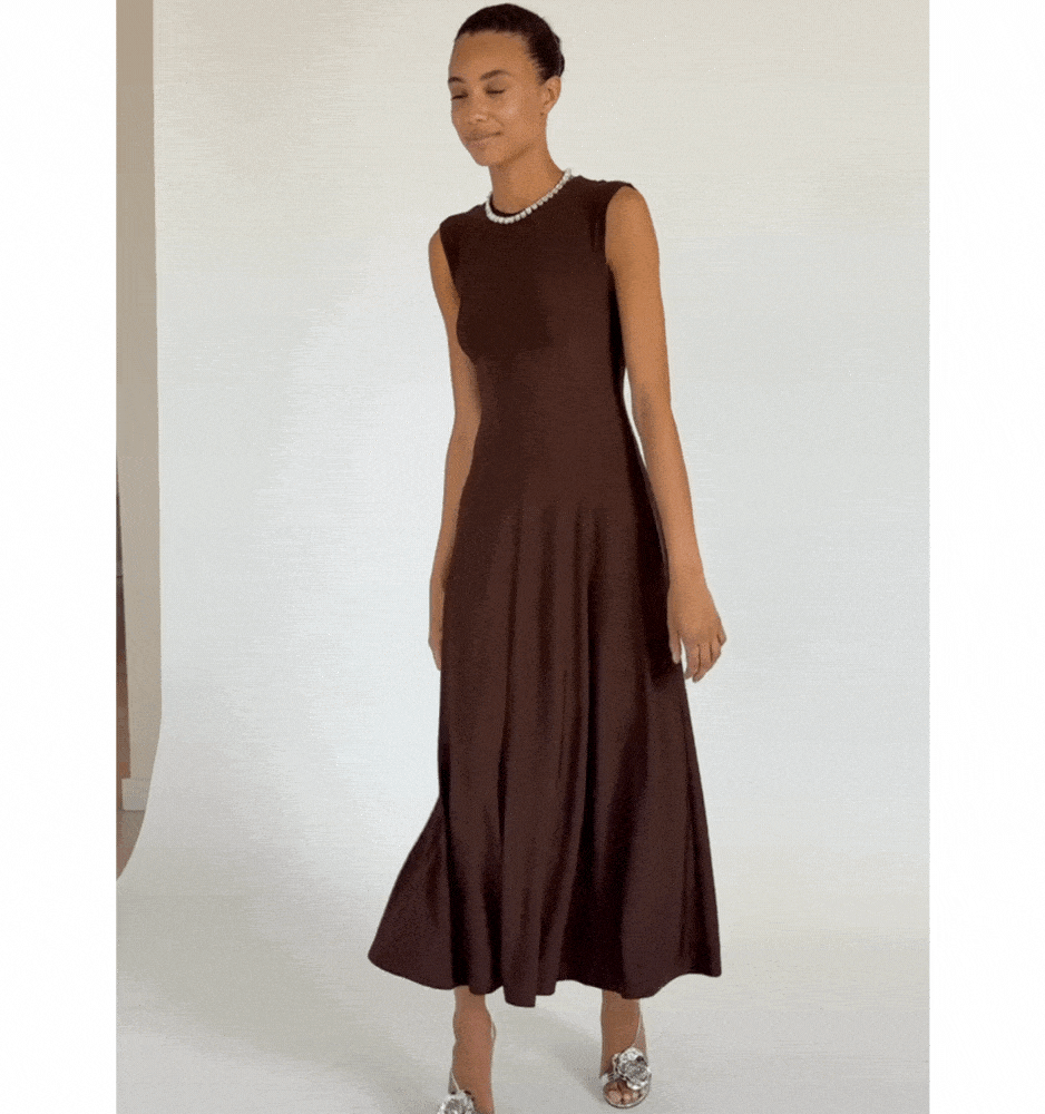 The Mila Dress - Chocolate Jersey