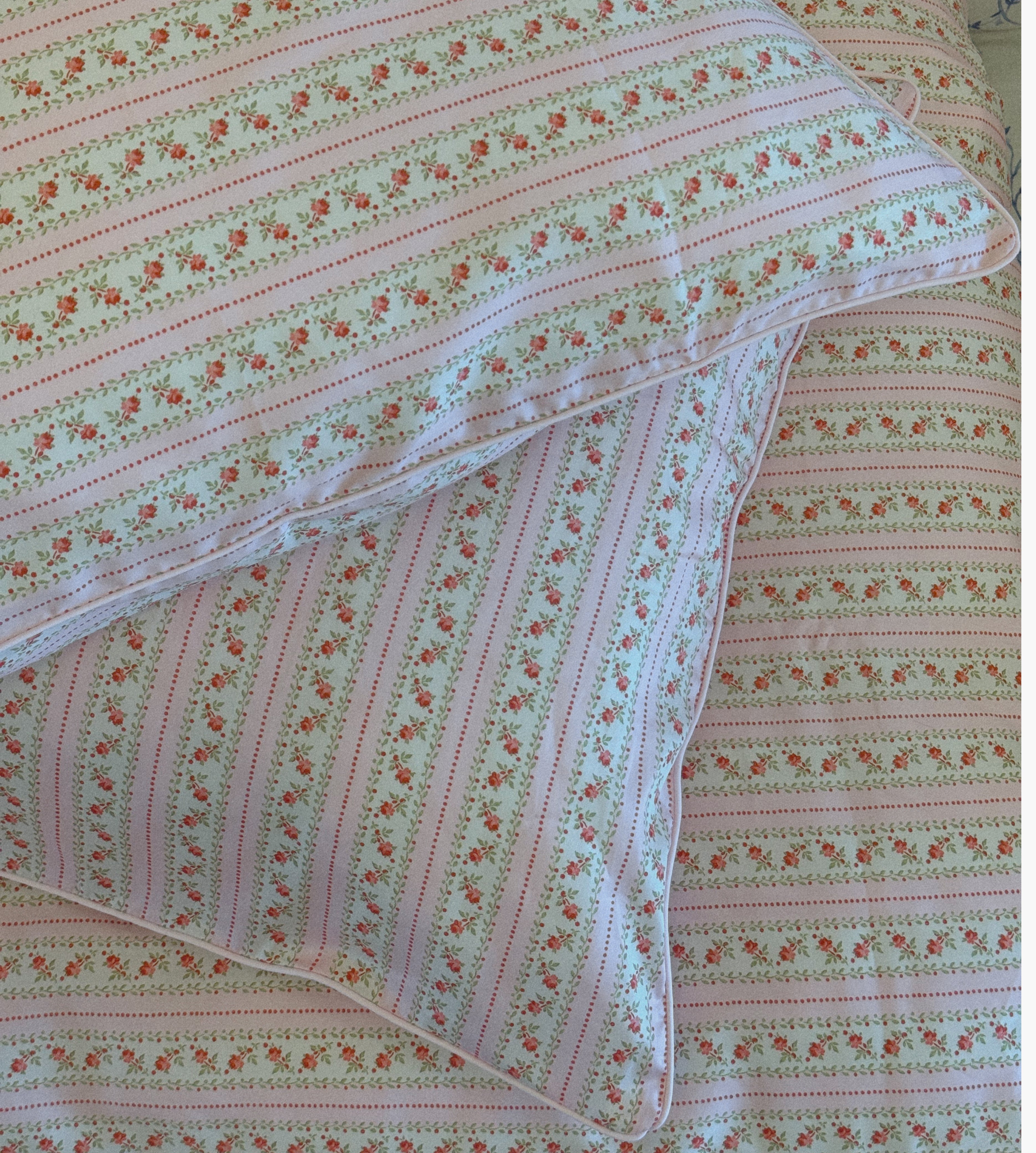 The Top Sheet - Pink Floral Dot Stripe