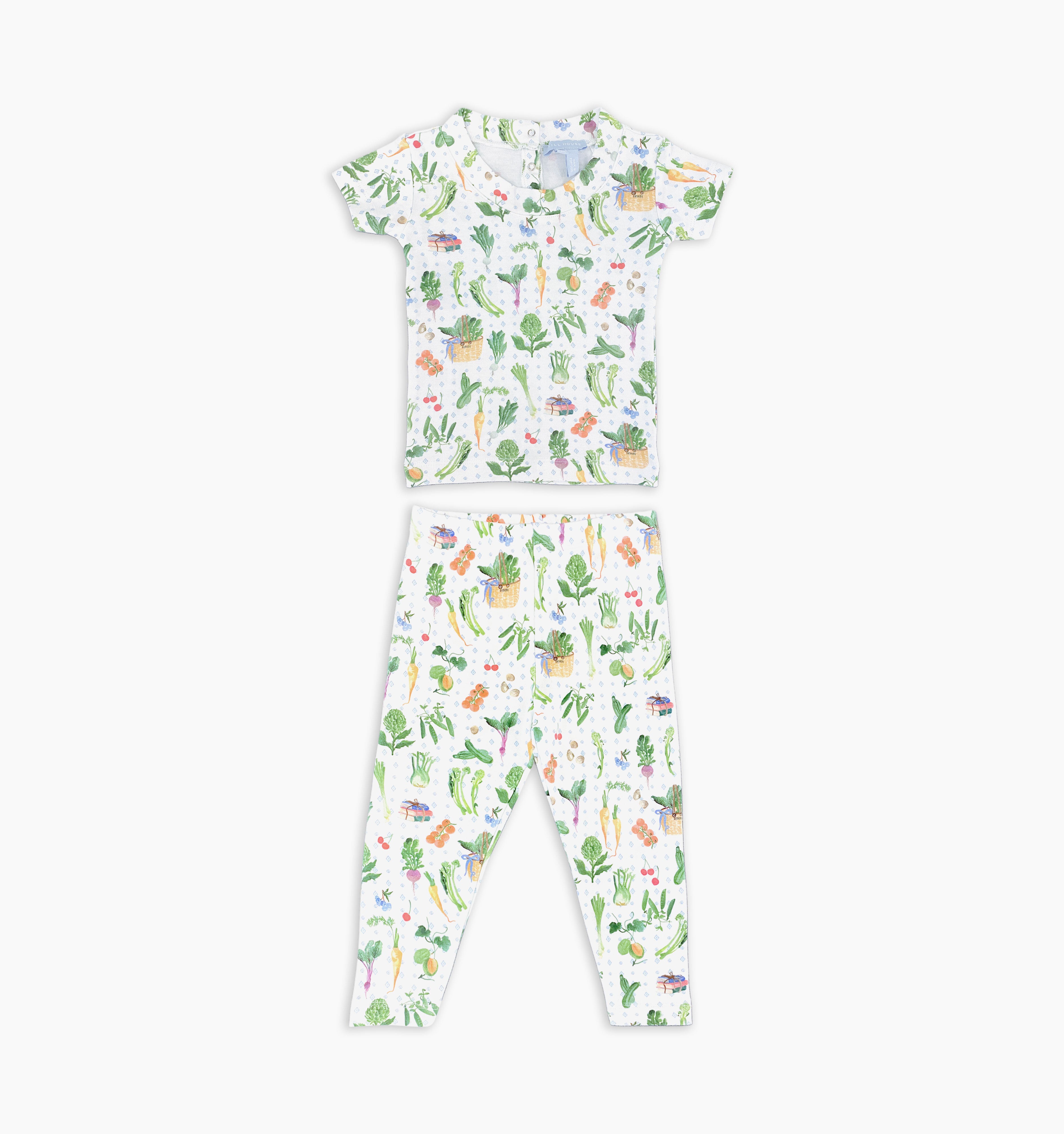 ベビーパジャマ house on the hill Pajamas (flower) 品質のいい House on ベビーパジャマ Stripe) Pajamas(Flower