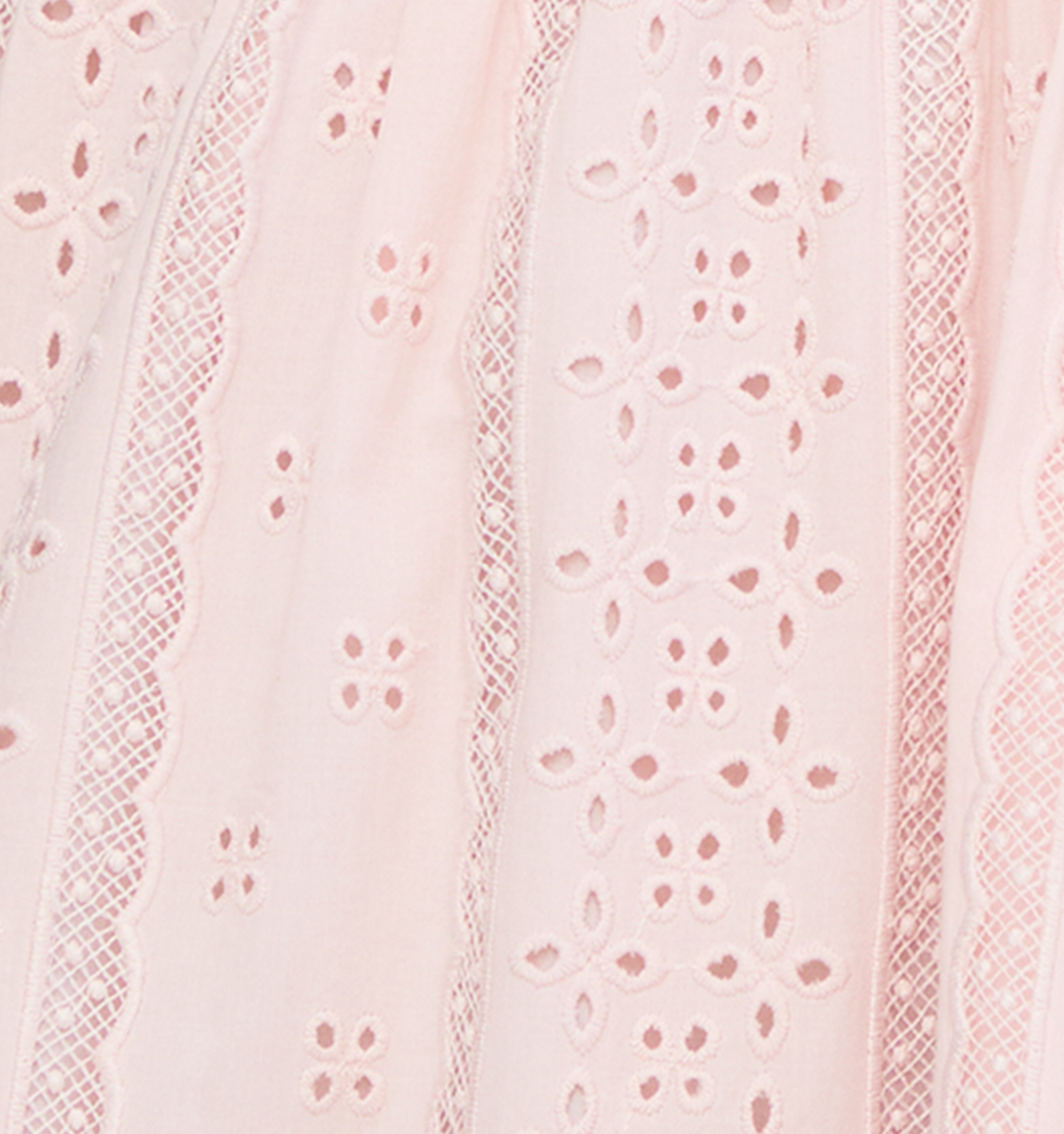 The Belle Bow - Pink Broderie Voile