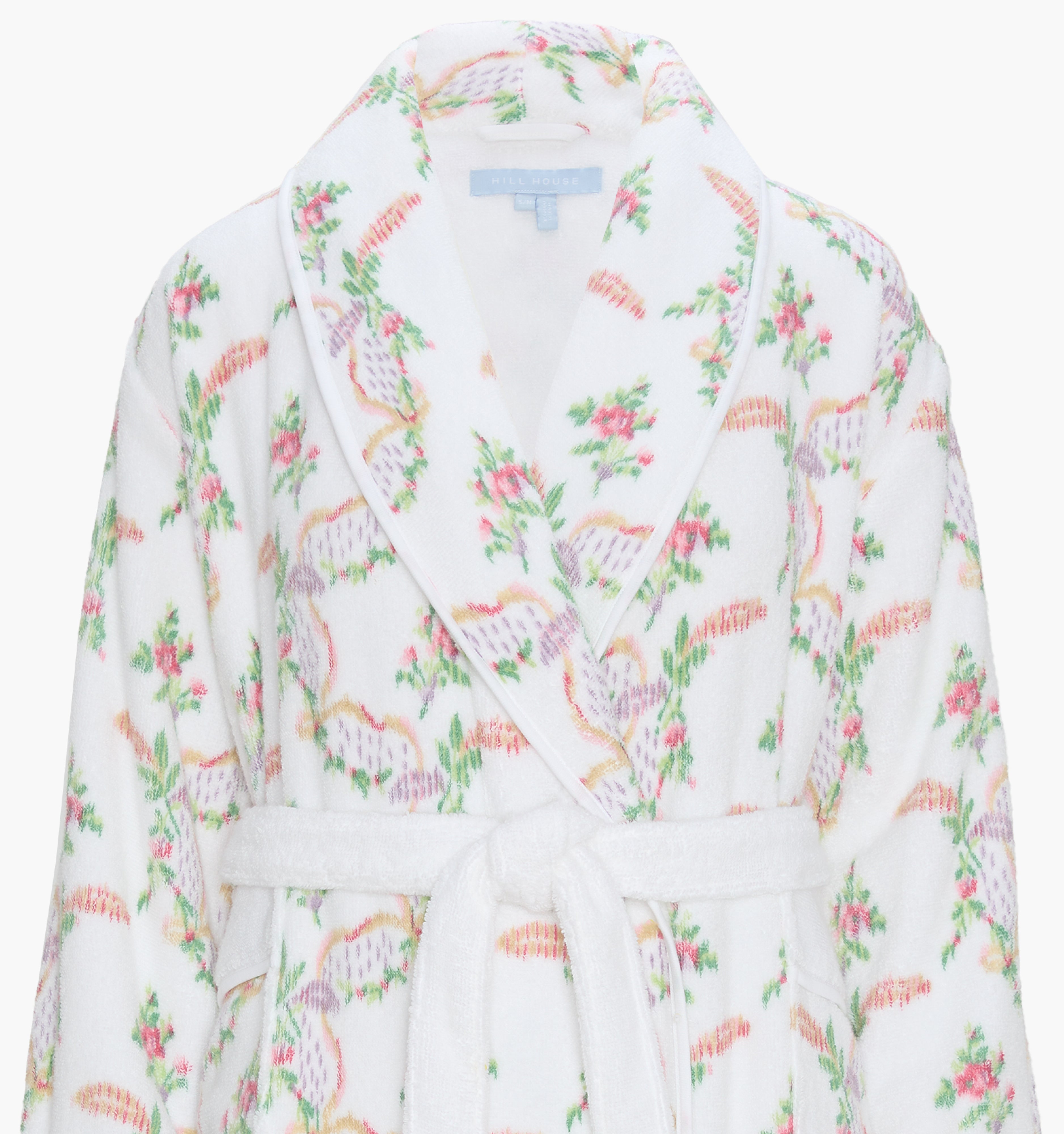 monogram: pink-ribbon-rose-ikat