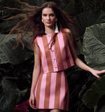 The Rosalie Top
                        Coral Cabana Stripe