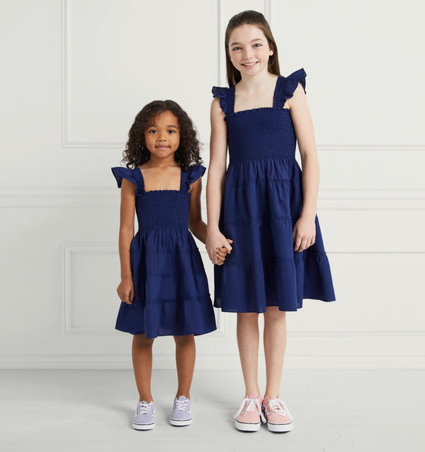 The Tiny Ellie Nap Dress - Navy Cotton