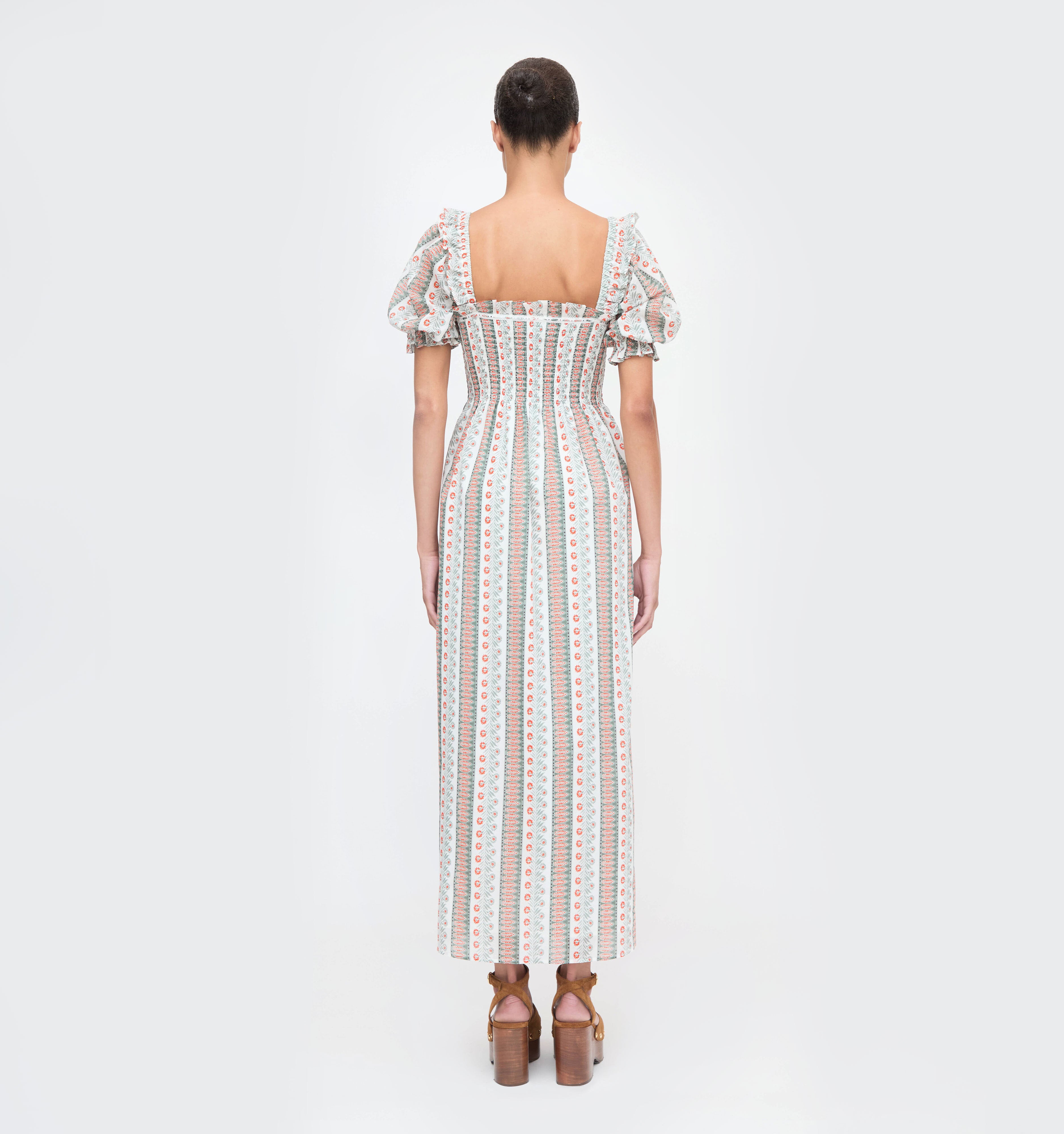 The Scarlett Nap Dress - Cosmos Floral Stripe