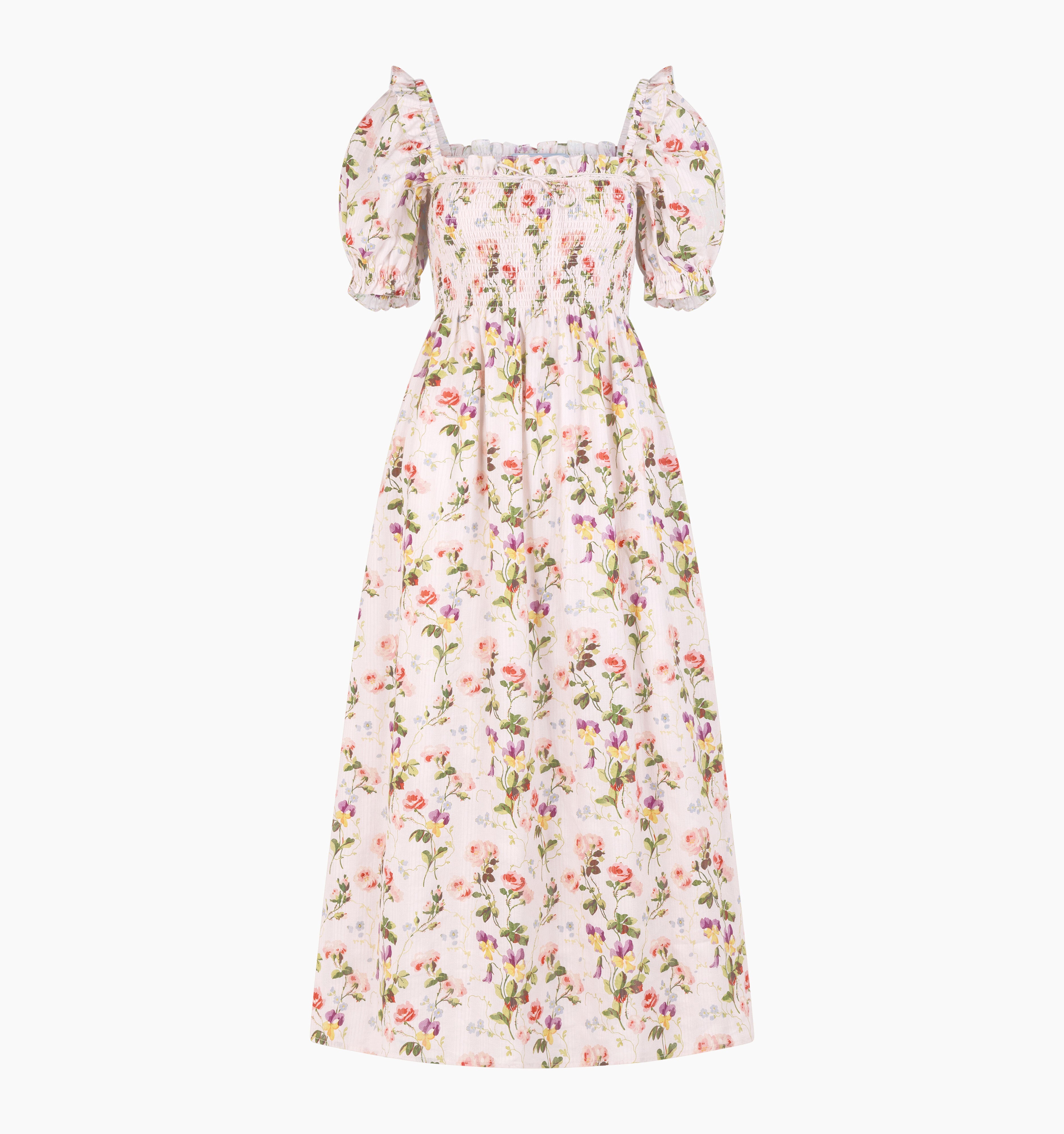 The Scarlett Nap Dress - Pink Bluebonnet