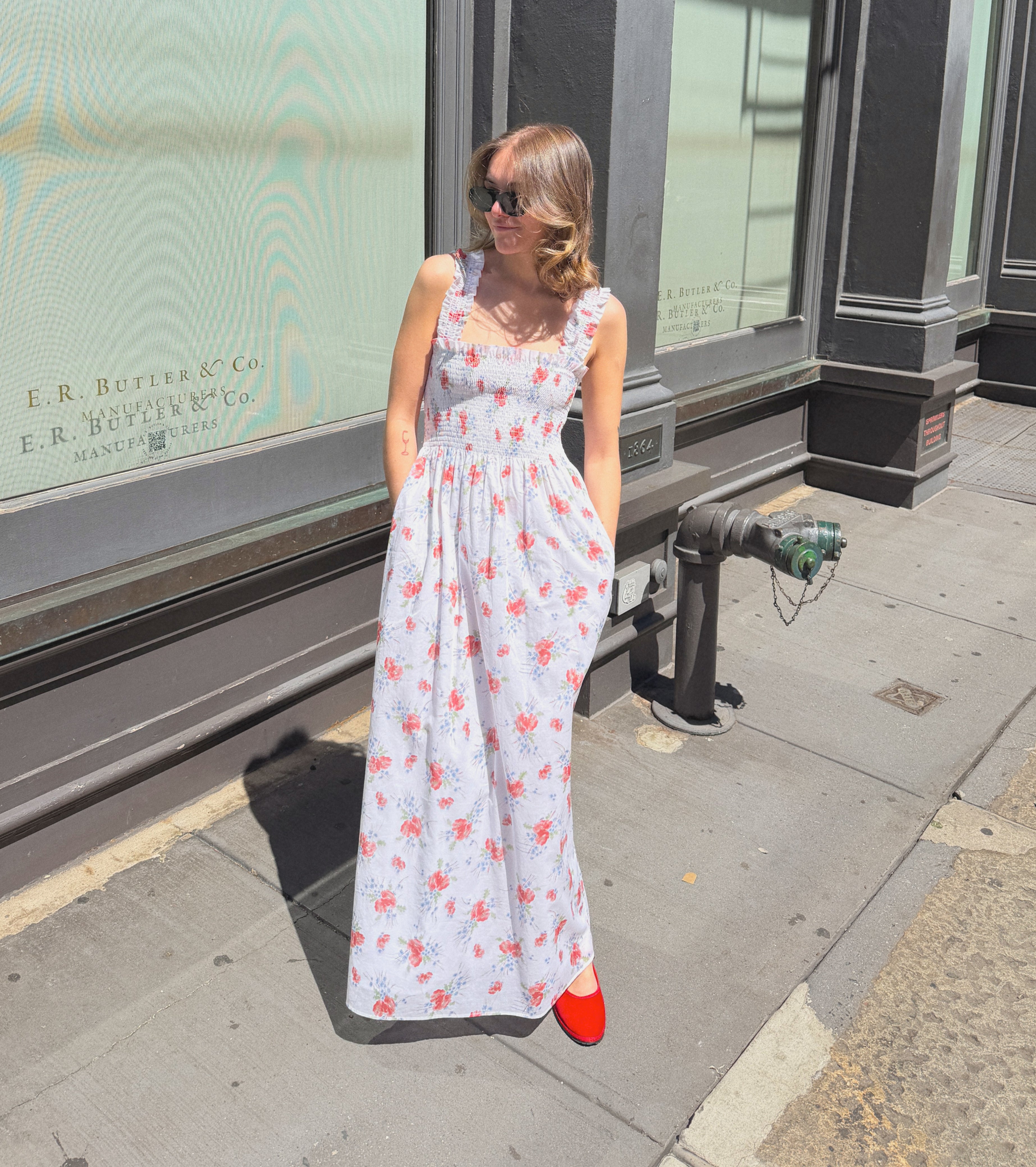 The Ashlyn Nap Dress - Sunburst Blossoms – Hill House Home