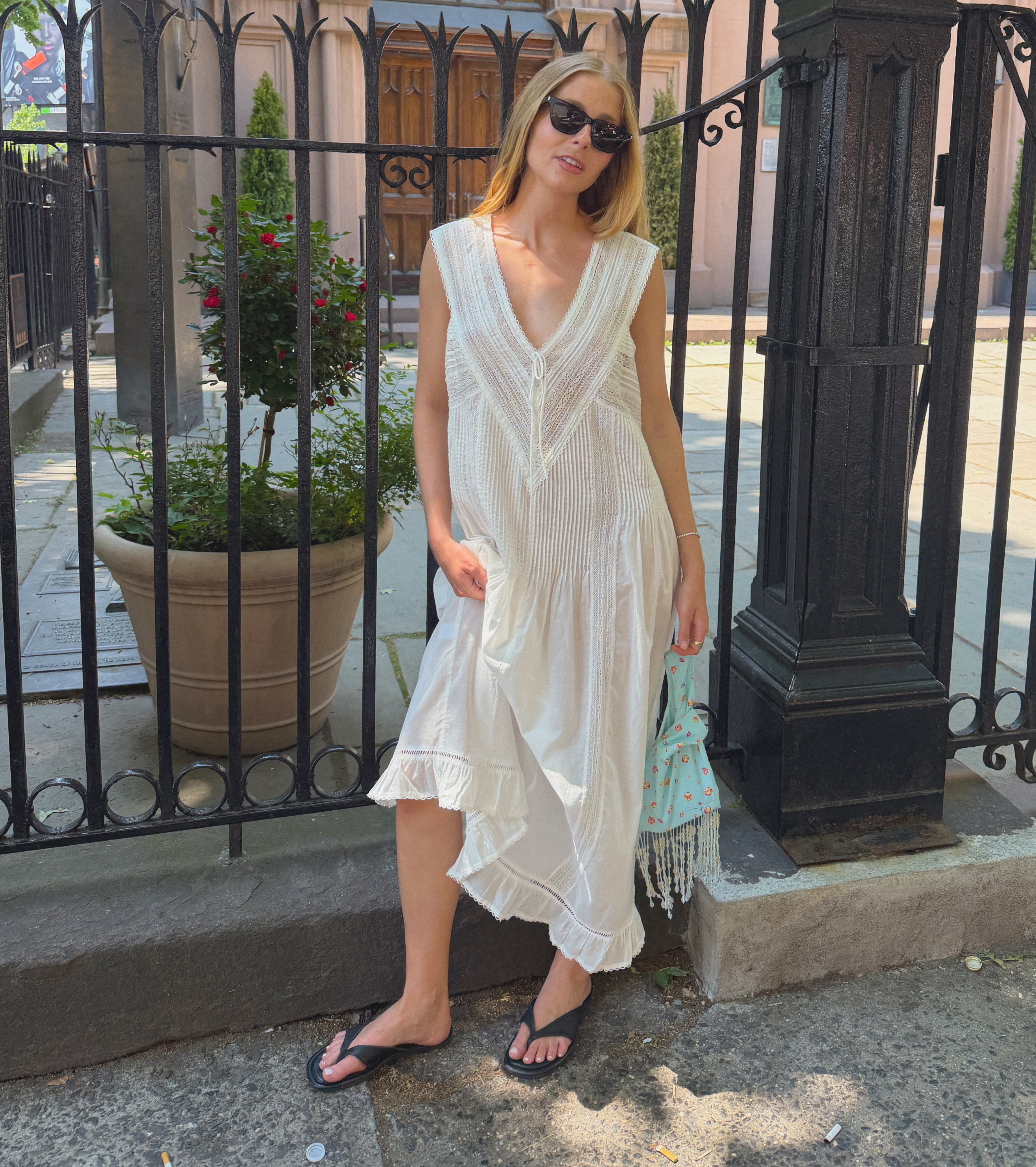 The Lorelai Nightgown - Ivory Washed Voile – Hill House Home
