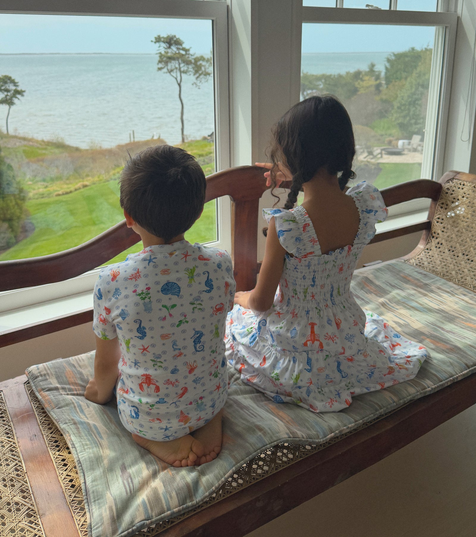The Tiny Lou PJ Set - Nantucket Seas