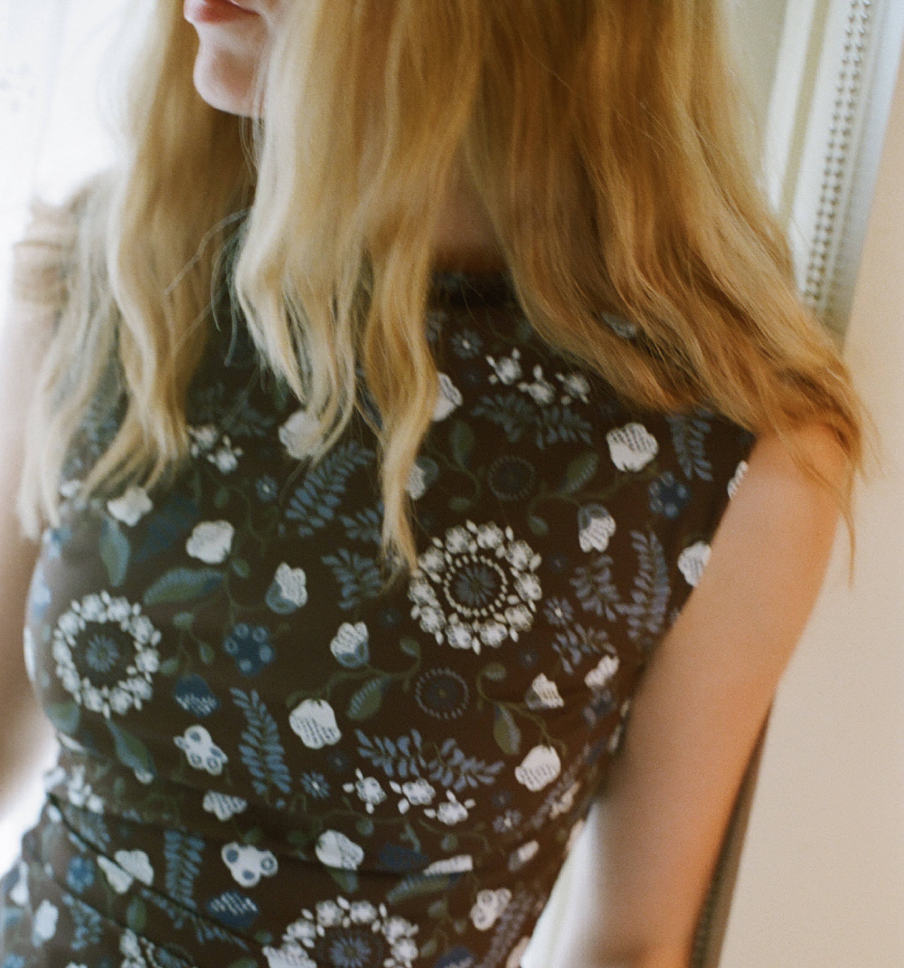 The Sloane Dress - Chocolate Swedish Floral