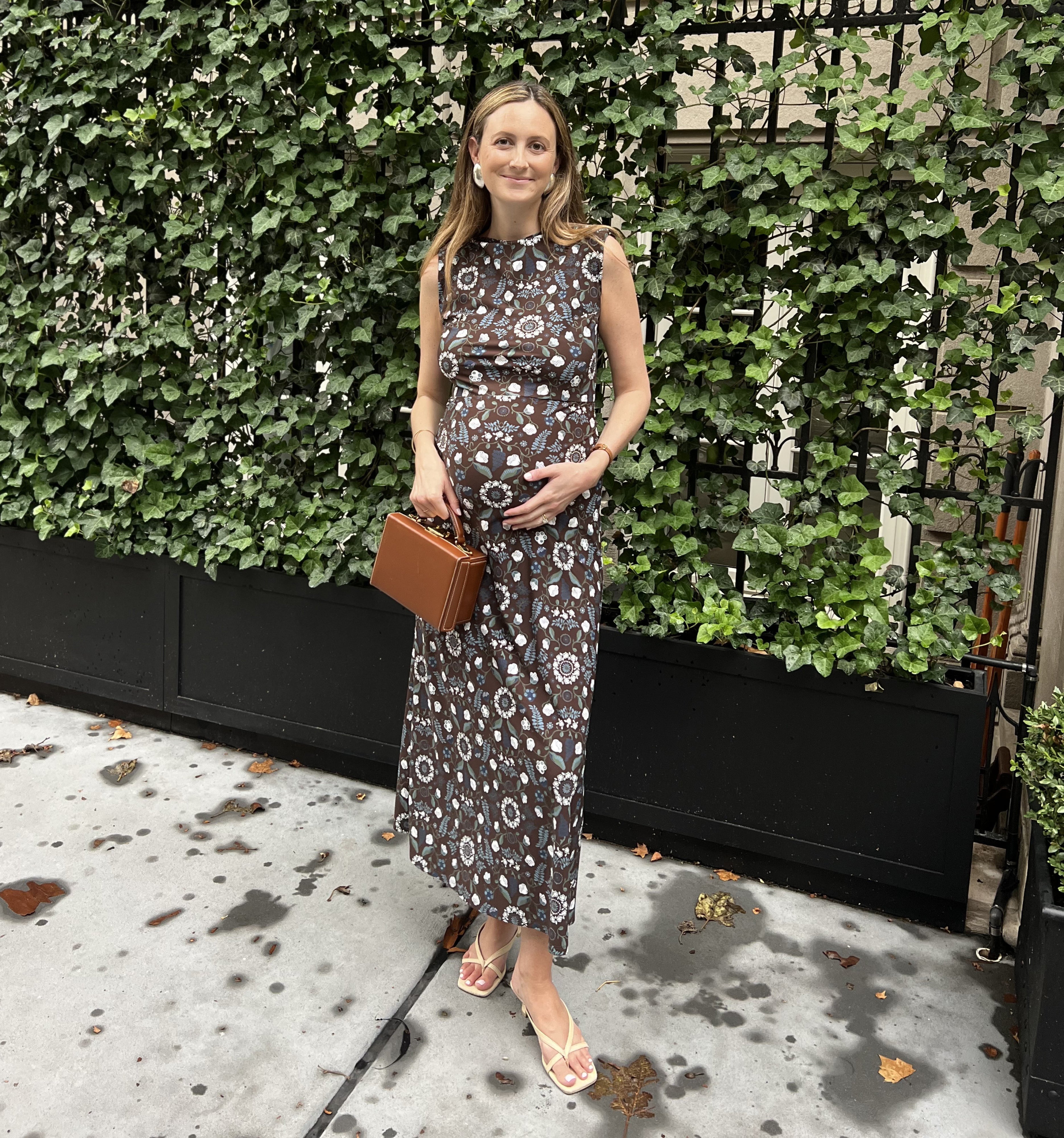 The Sloane Dress - Chocolate Swedish Floral