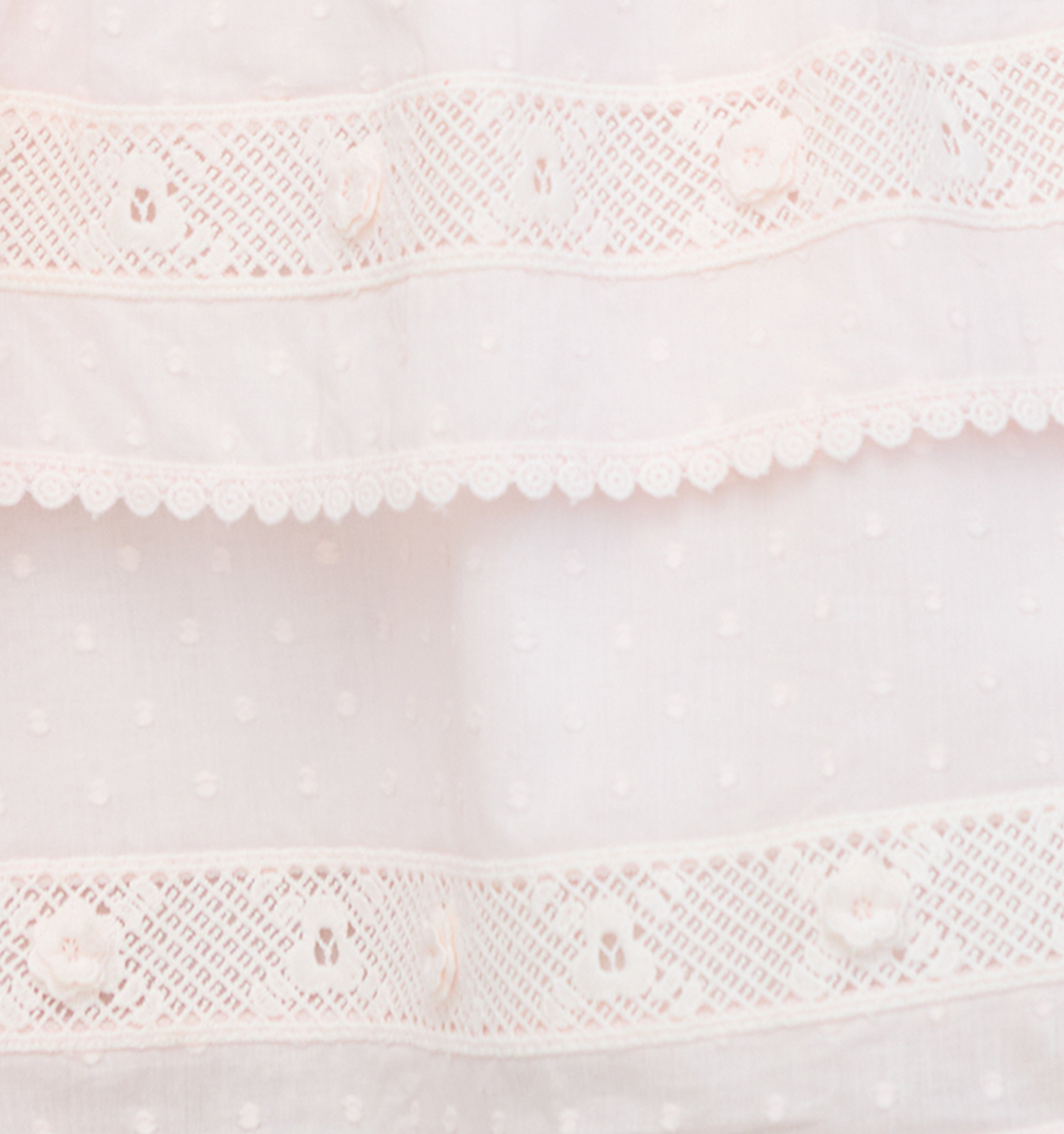 The Camri Top - Powder Pink Swiss Dot