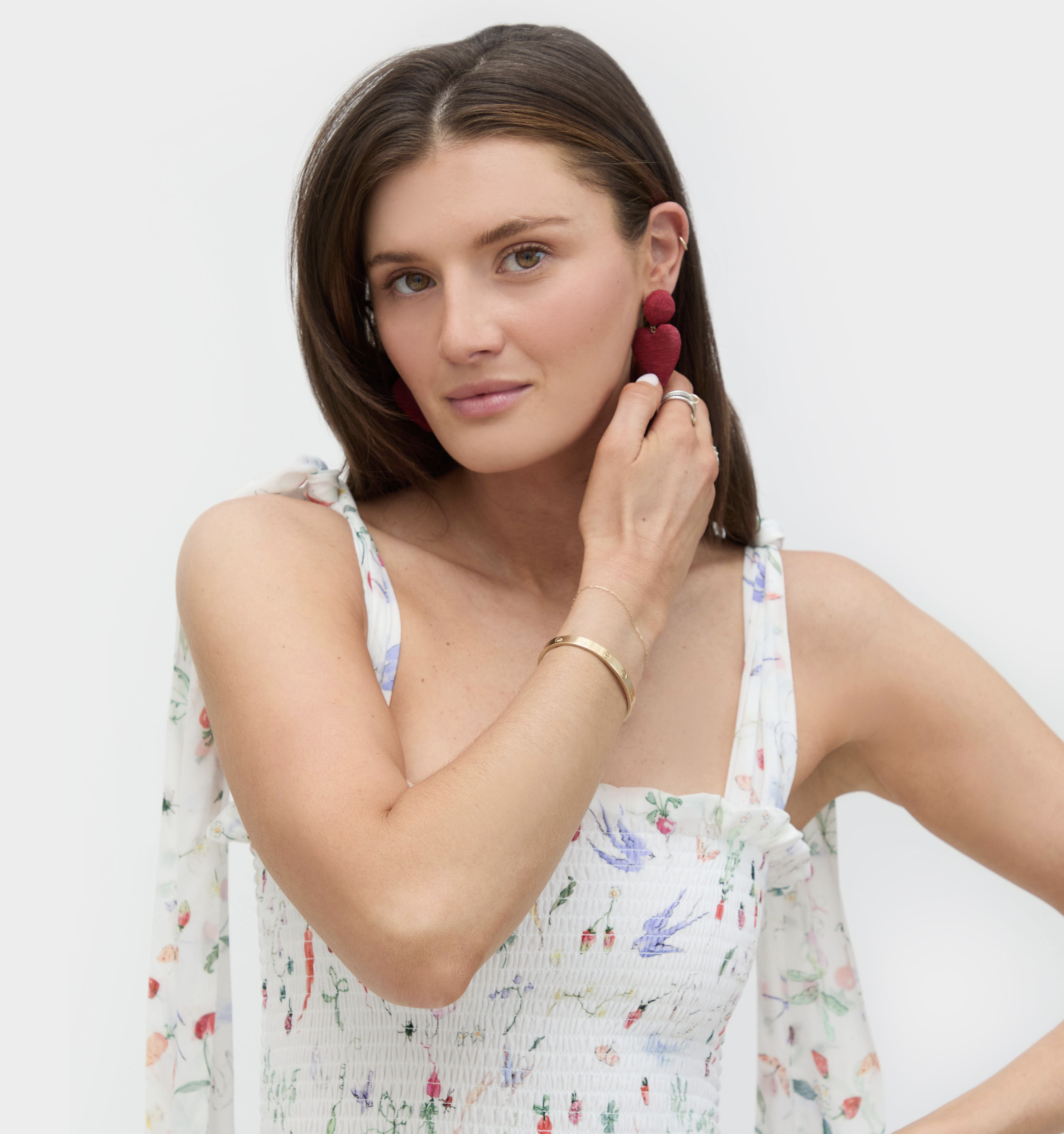 The Ribbon Ellie Nap Dress - Susannah Garrod Veggie Botanical