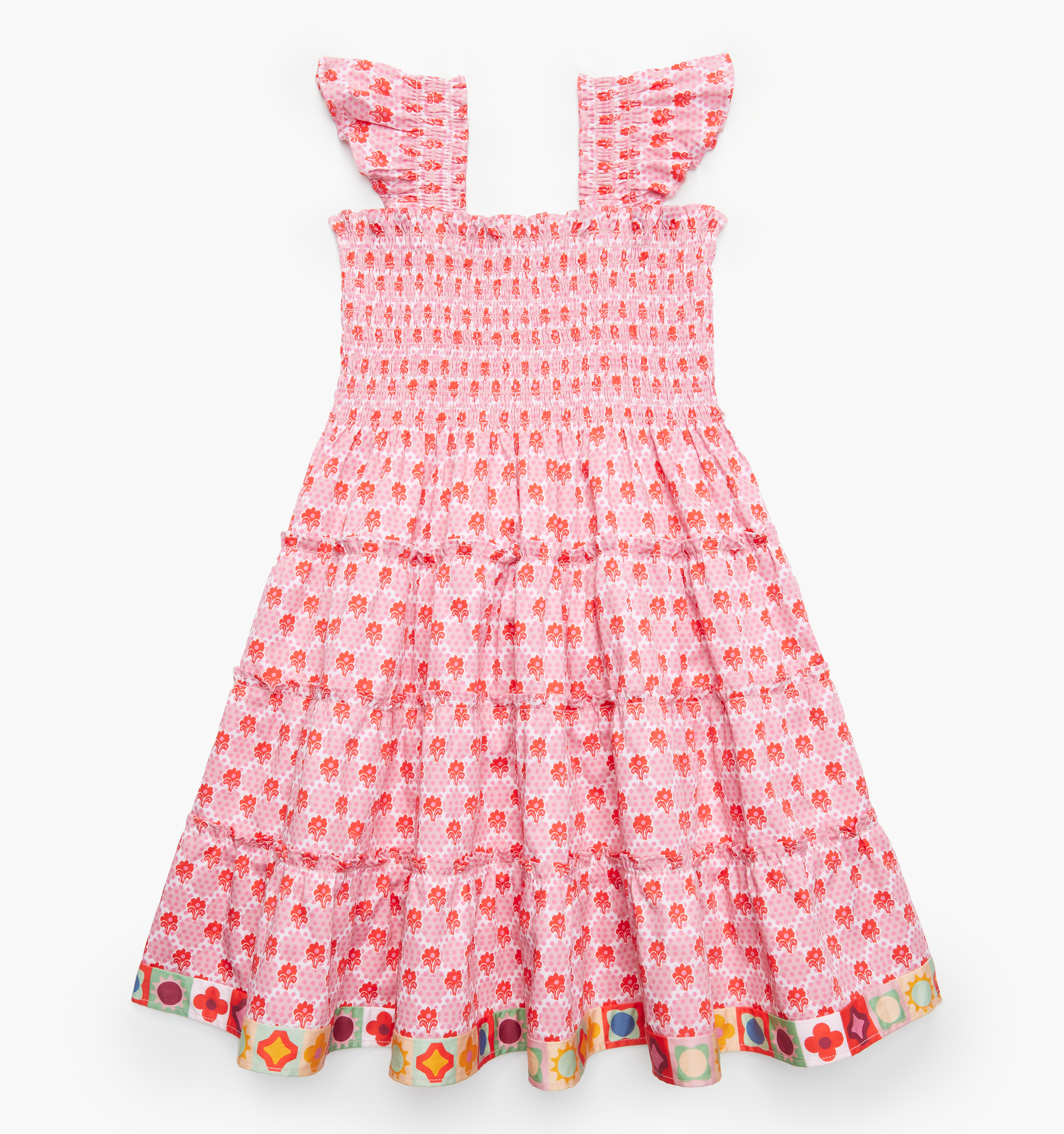 The Tiny Ellie Nap Dress - Pink Cala Check