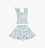 The Tiny Paz Nap Set - Blue/Red Gingham – Hill House Home