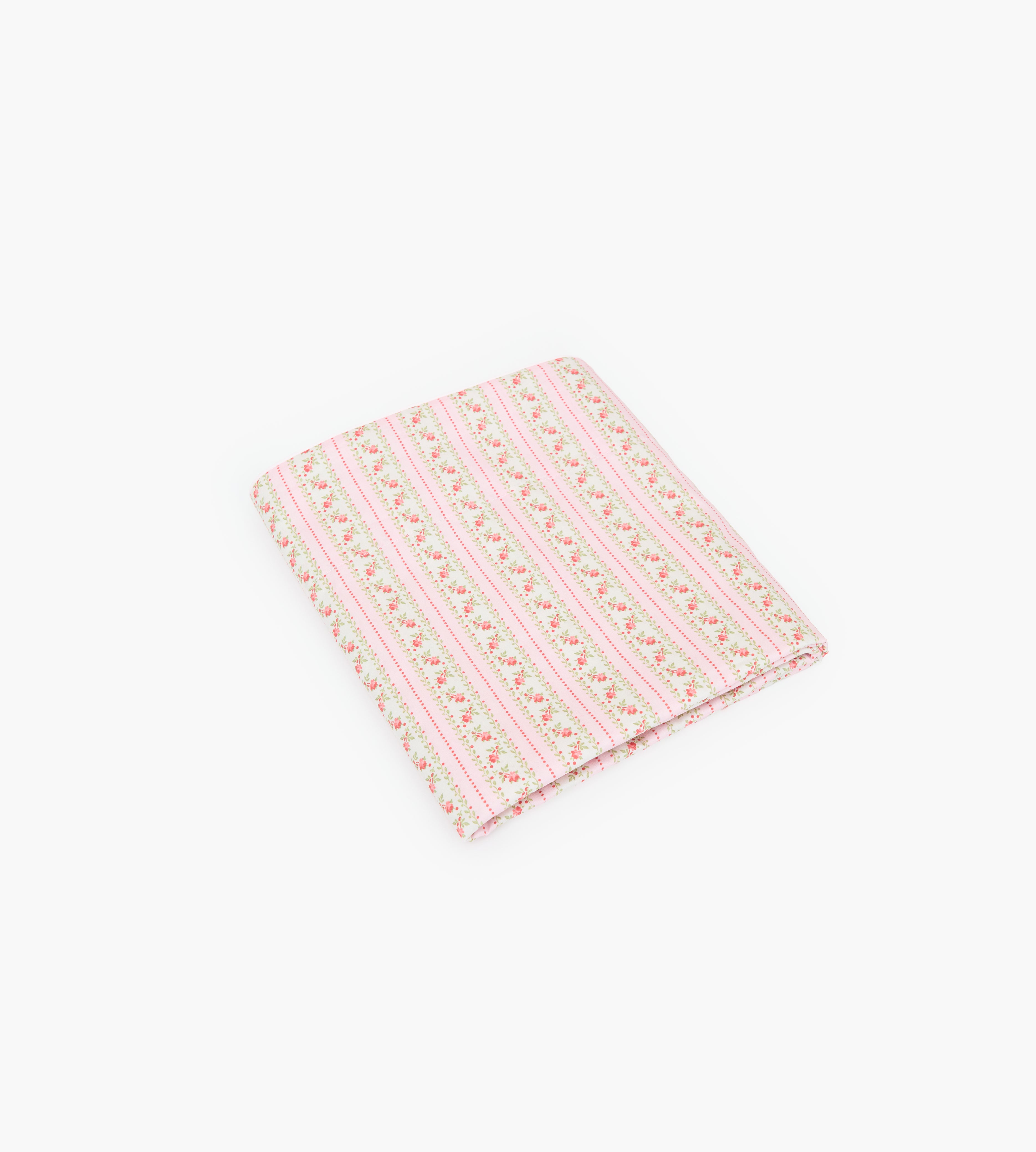 The Top Sheet - Pink Floral Dot Stripe