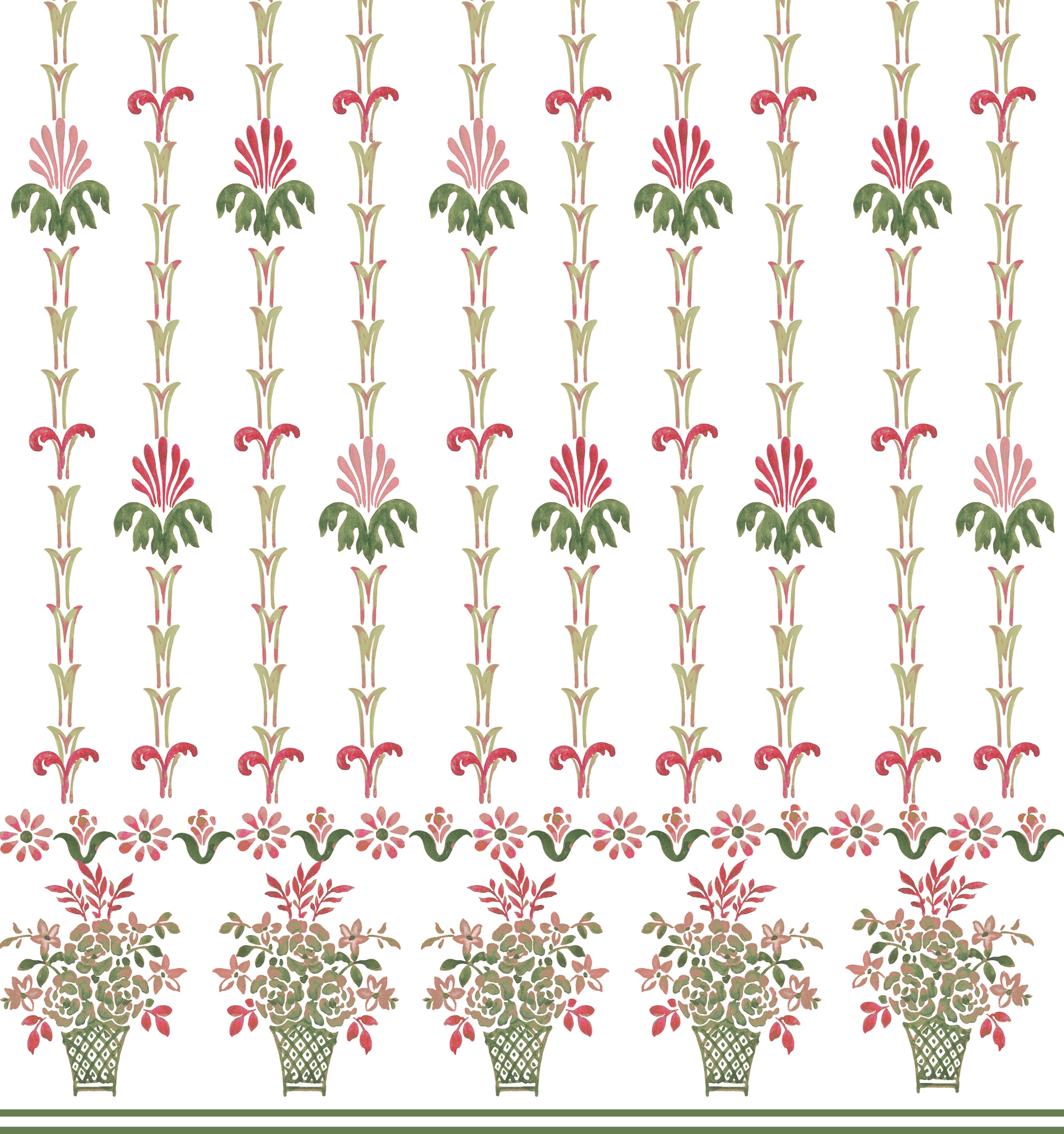 The Madeline Nap Dress - White Trailing Fern