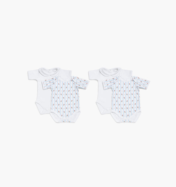Floral Stripe + Peter Pan Collar
