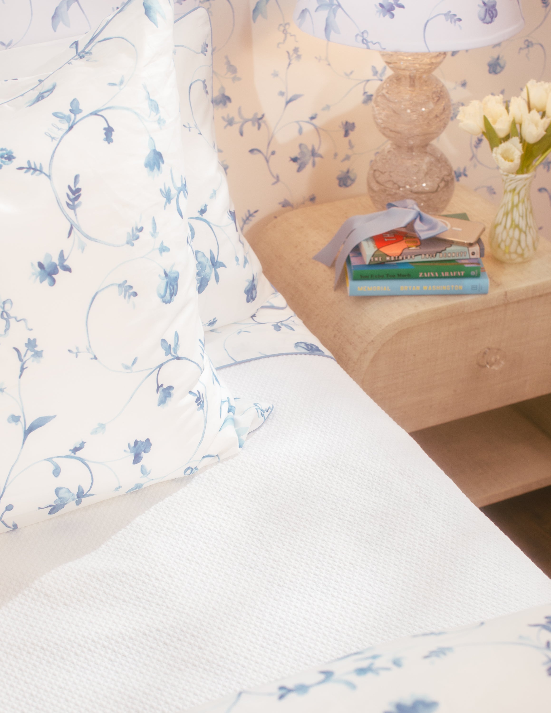 Botanical Pillowcase Set color:blue botanical