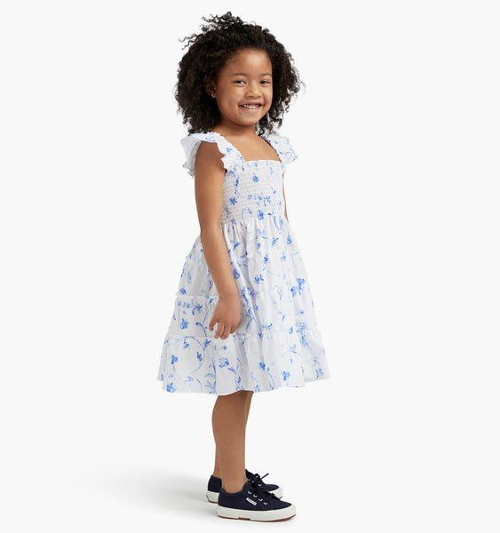 The Tiny Ellie Nap Dress - Blue Botanical – Hill House Home