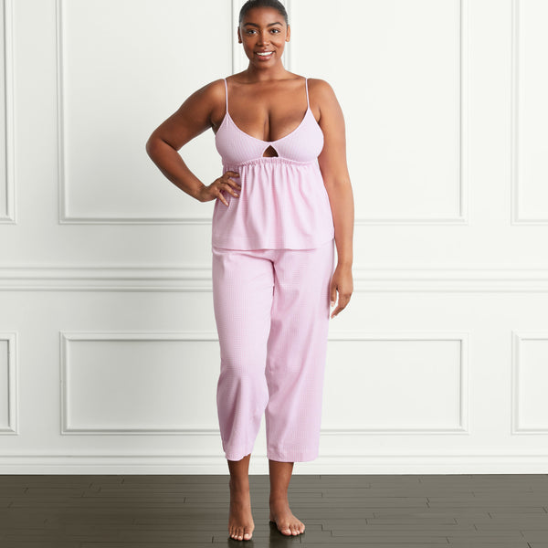 The Alice Sleep Pants - Bubblegum Gingham – Hill House Home