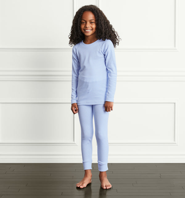 The Tiny PJ Set - Hydrangea Gingham