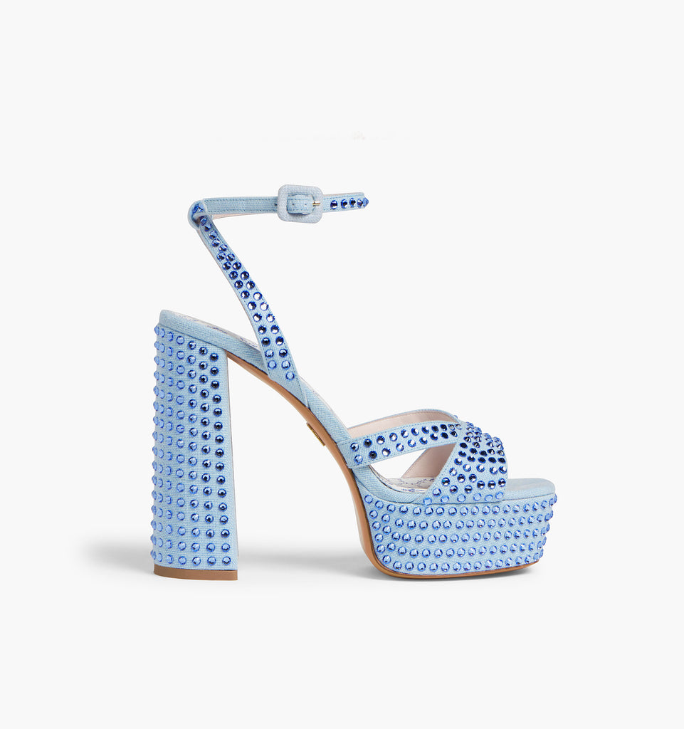 Rhinestone platform shoes best sale