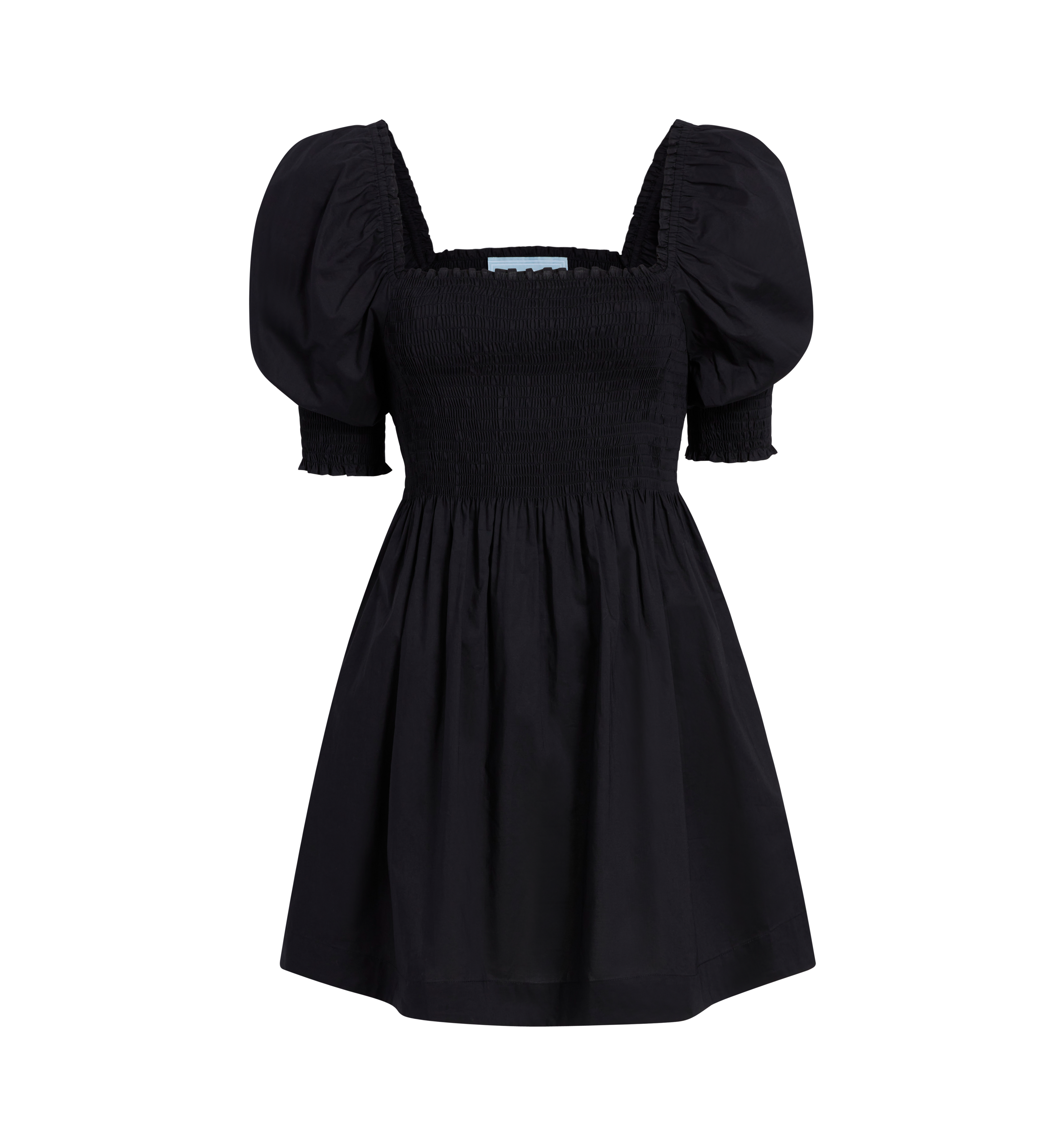The Athena Nap Dress - Black Cotton color:Classic Black Cotton