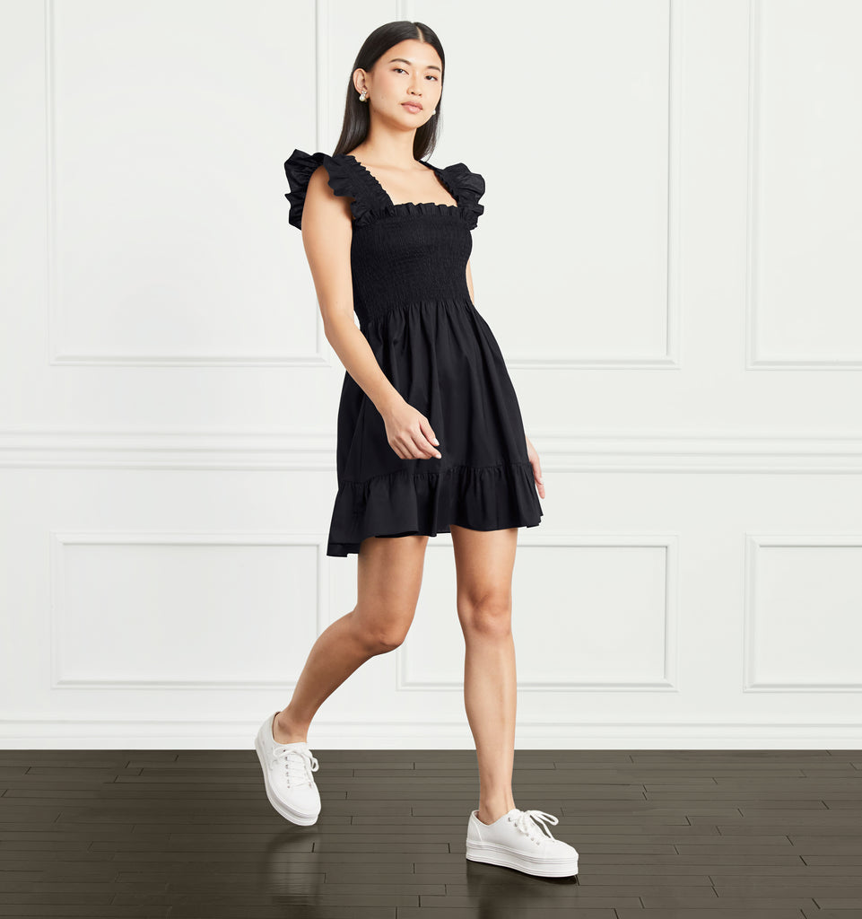 The Elizabeth Nap Dress - Black Cotton – Hill House Home 