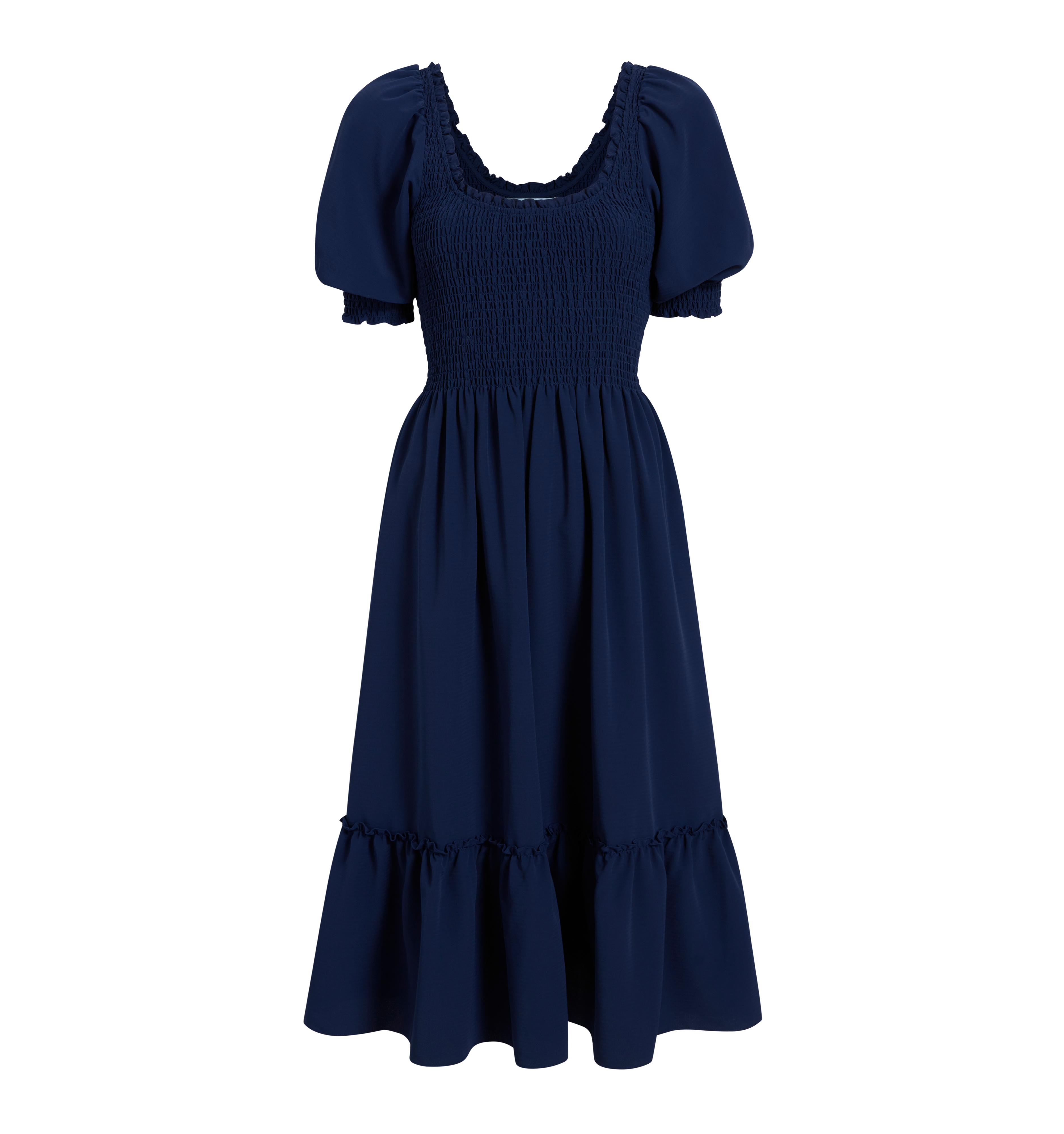 color: Wrinkle Resistant Navy Crepe