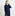 Sophia wears a size XS in the Navy Merino Wool color:navy merino wool 