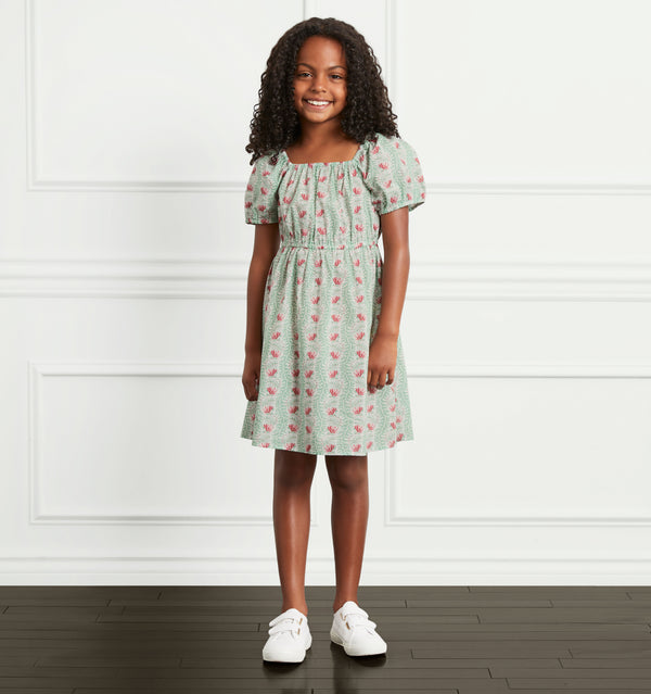 The Tiny Sienna Dress - Trailing Vine Multi Cotton