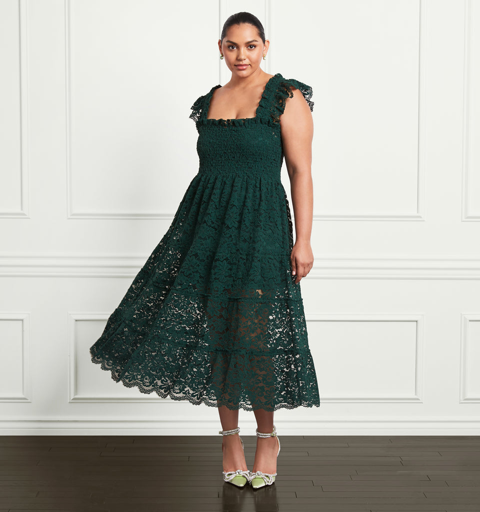 Next green lace dress hotsell