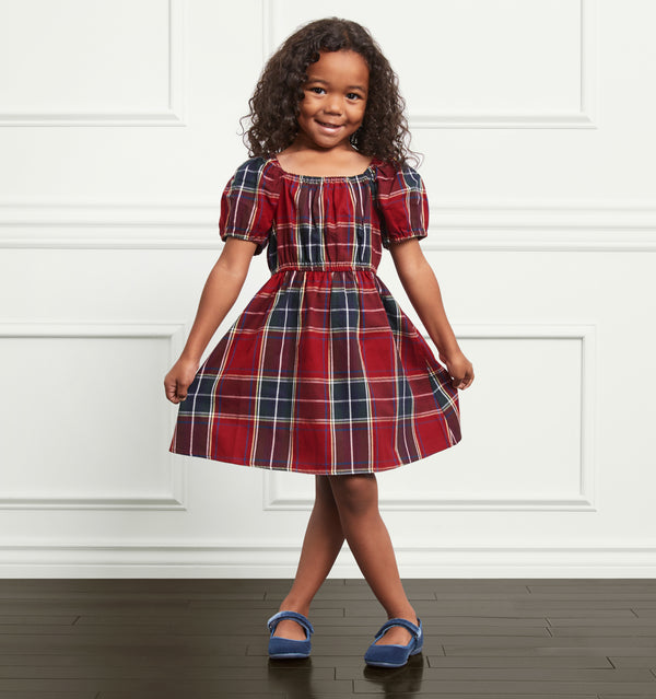 The Tiny Sienna Dress - Red Tartan