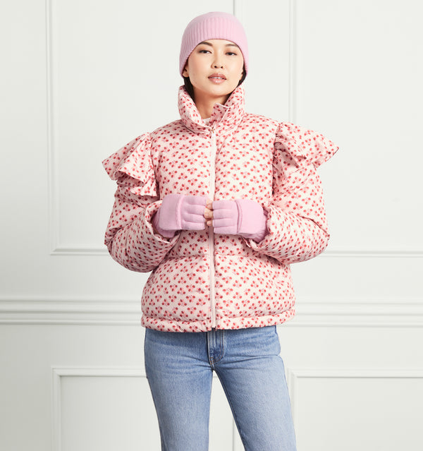 Sophia wears a size XS in the Posy Pink color:Posy Pink