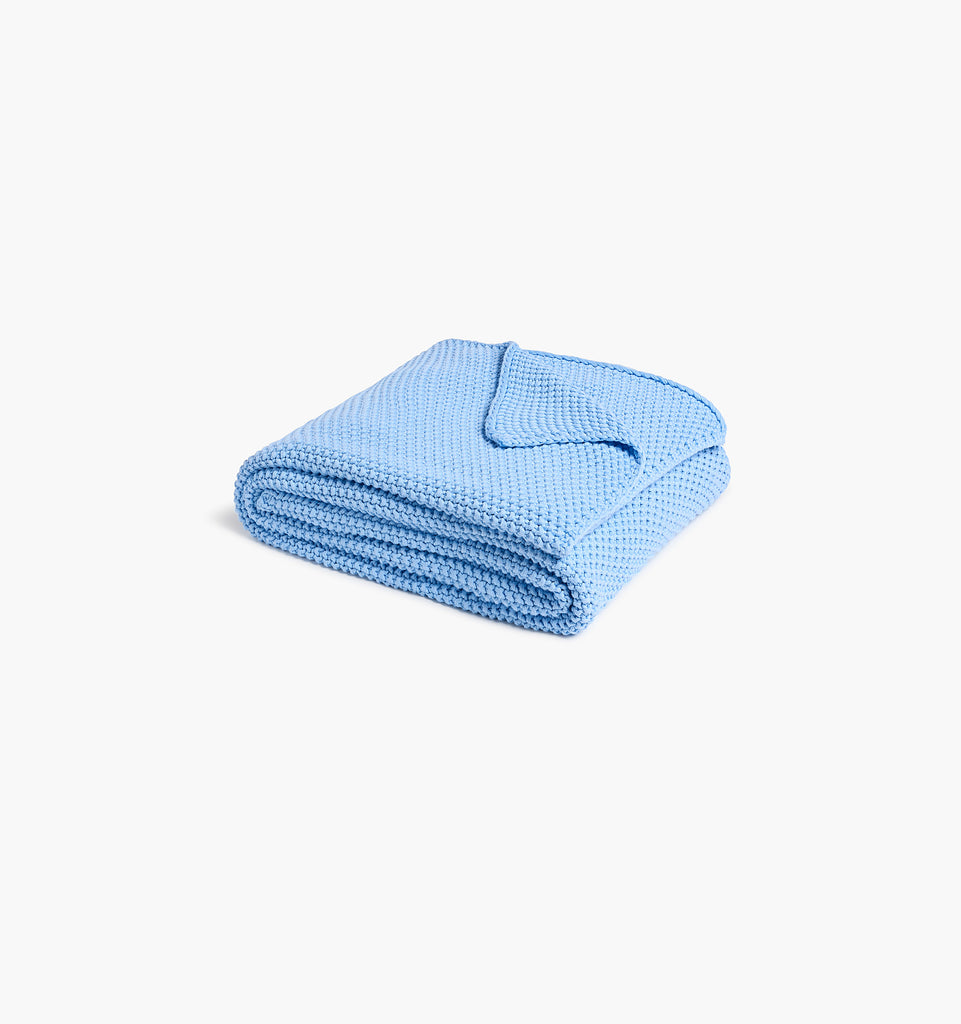 Baby top blue throw