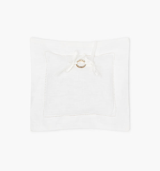 The Ring Pillow Pure White Hill House Home