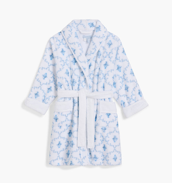 The Tiny Hotel Robe - Blue Trellis
