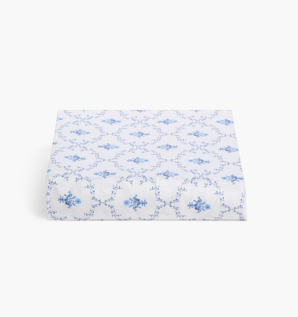 Blue Trellis Fitted Sheet