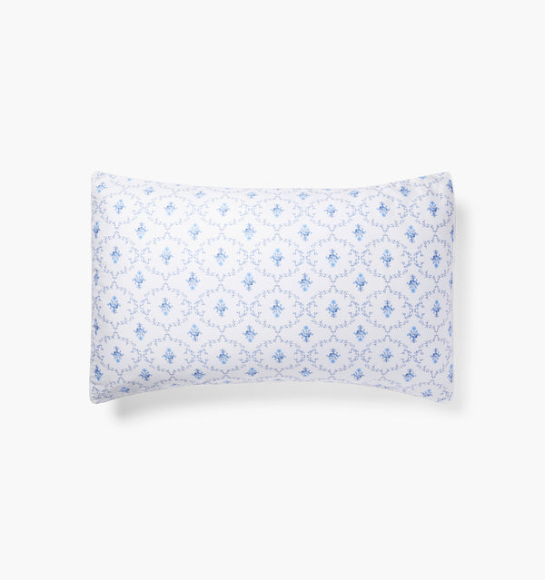 Blue Trellis Pillowcase Set color:blue trellis