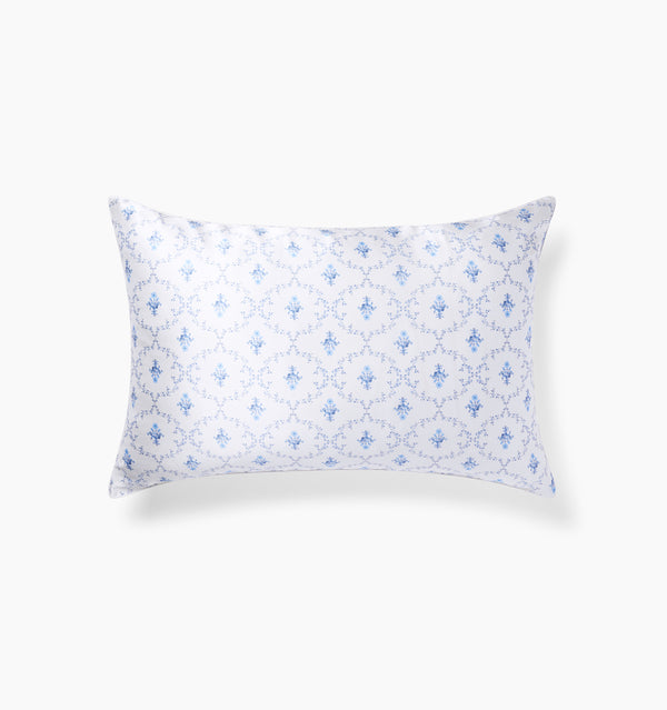 Sisi Silk Pillowcase - Blue Trellis