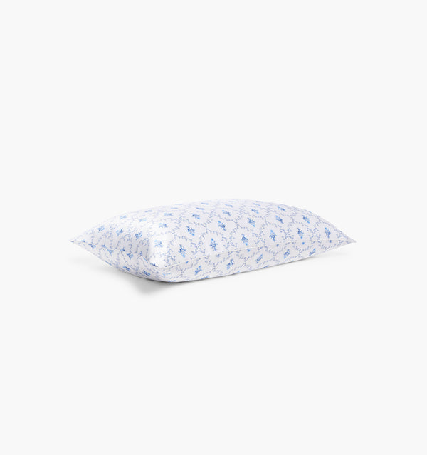 Sisi Silk Pillowcase - Blue Trellis