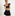 Anastasia wears and XS in the Black color:black 